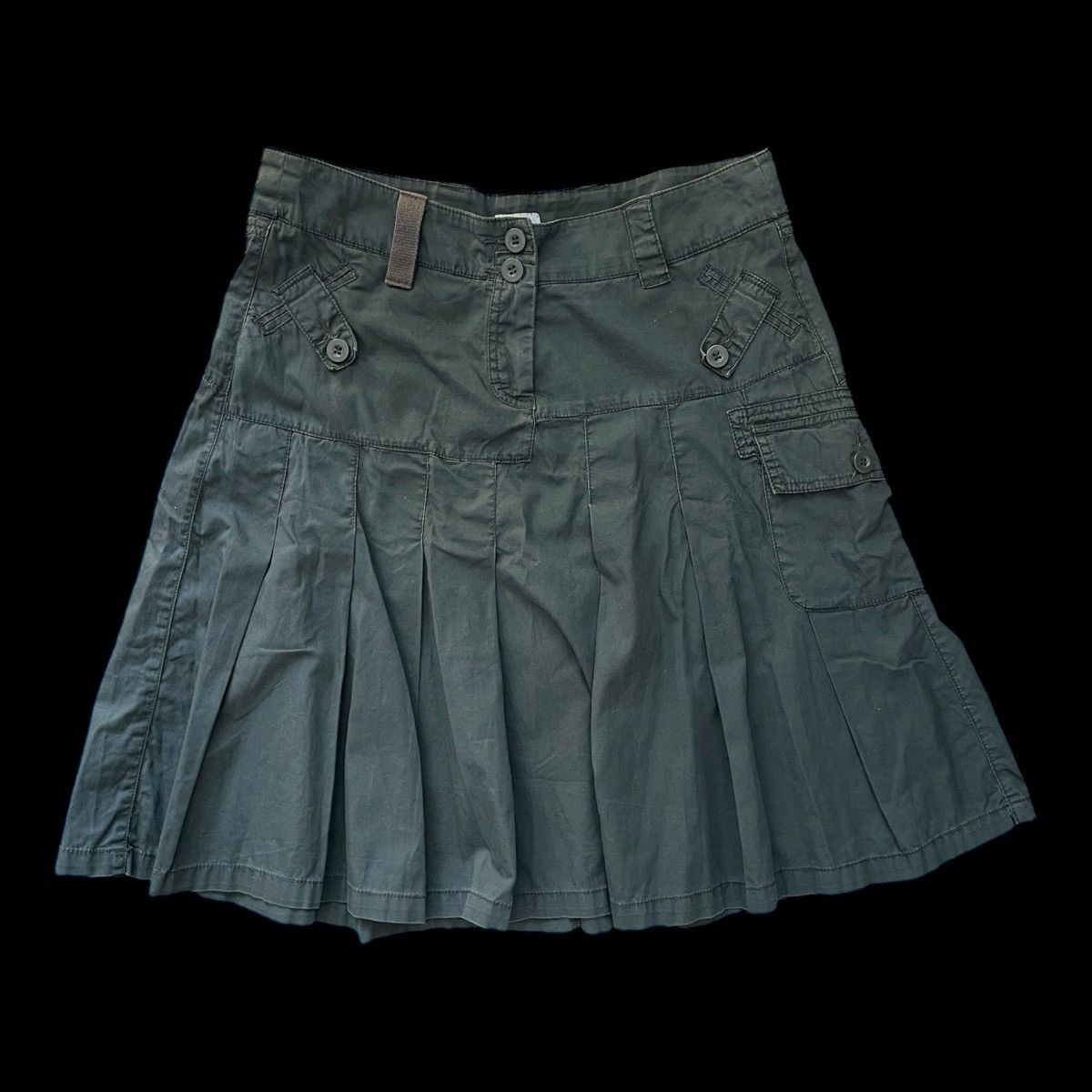 Japanese Brand × Miss Sixty × True Religion Y2K Cotton Modi Skirt in military Style Size 26" / US 2 / IT 38 - 1 Thumbnail