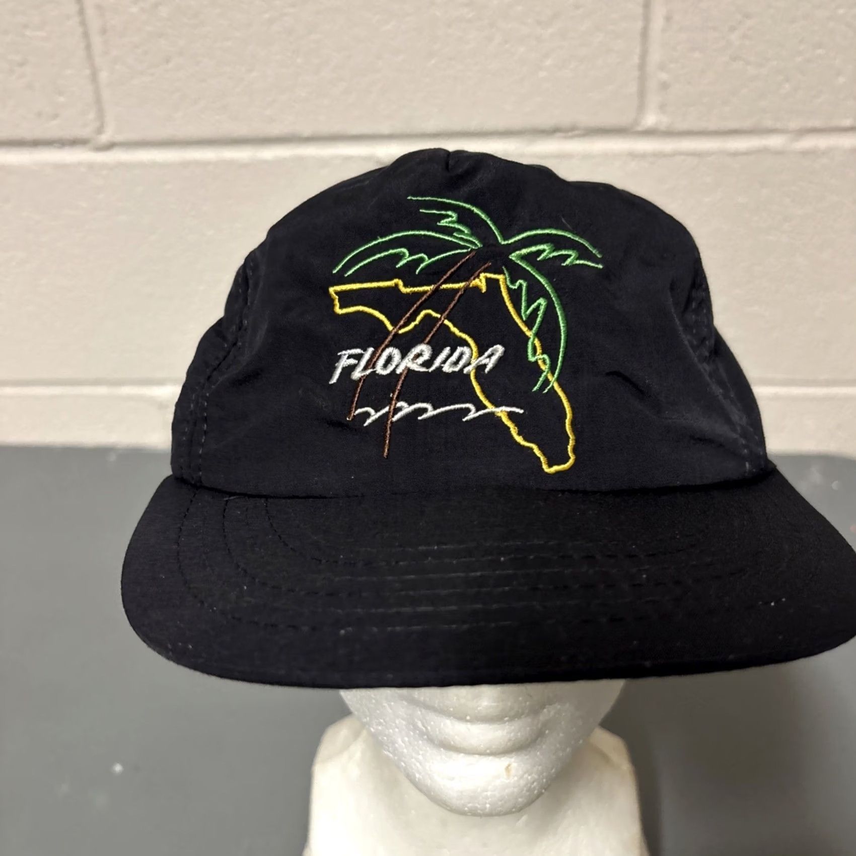 Vintage VINTAGE Florida Hat Cap Mens Snap Back Black Palm Tree USA Sunshine State - US Size ONE SIZE - 3 Thumbnail