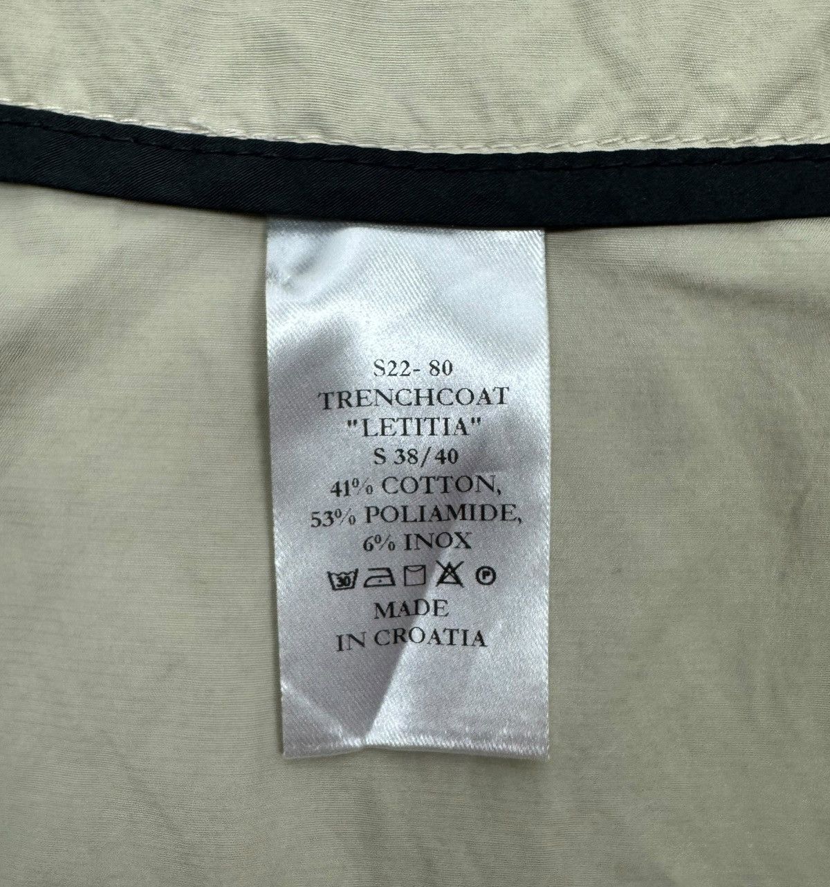 Designer Igor Dobranic Letitia Trench Coat Cotton size S Size S / US 4 / IT 40 - 12 Thumbnail