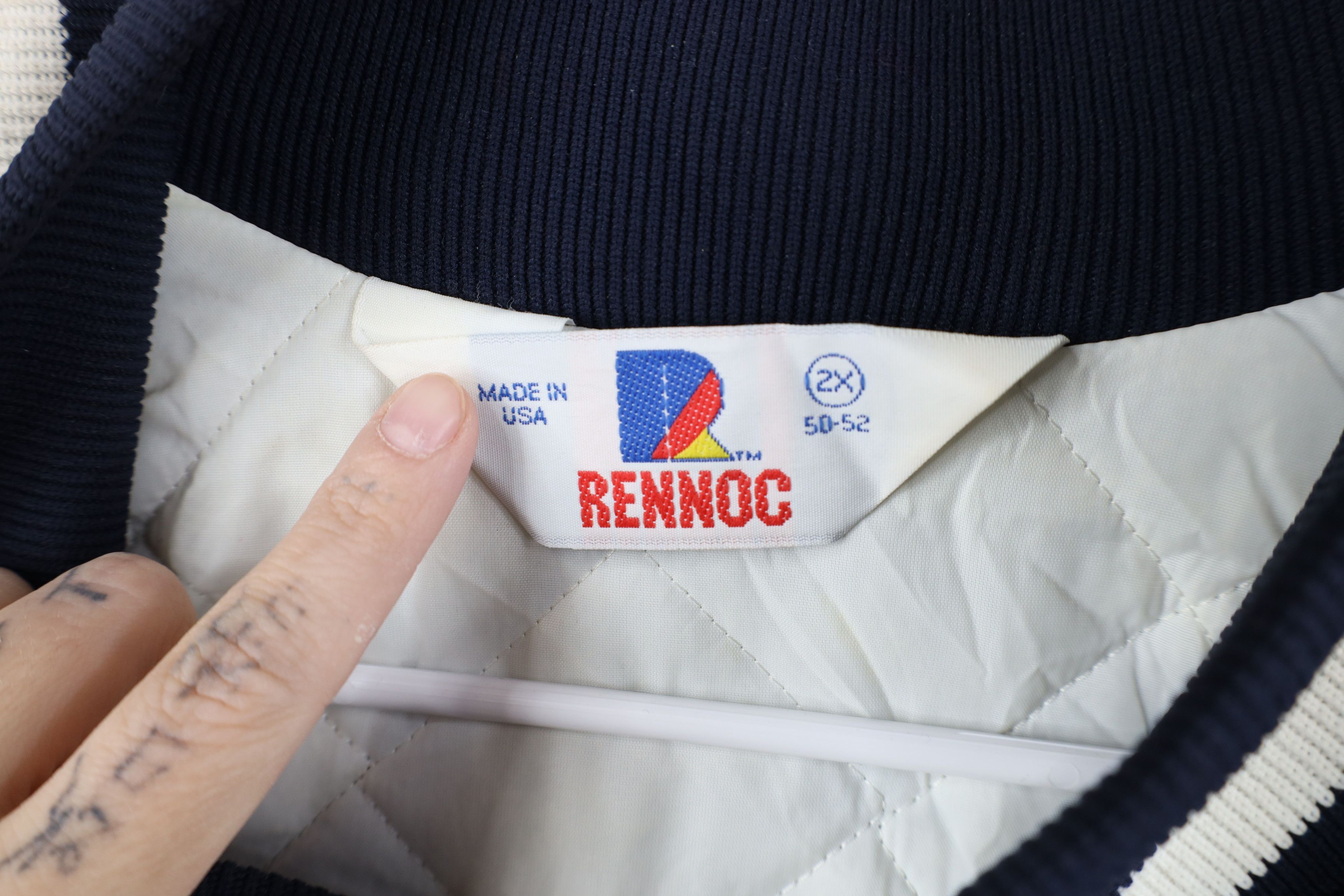 Vintage Vintage 80s 90s Watson Meats Quilted Satin Bomber Jacket USA Size US XXL / EU 58 / 5 - 10 Thumbnail