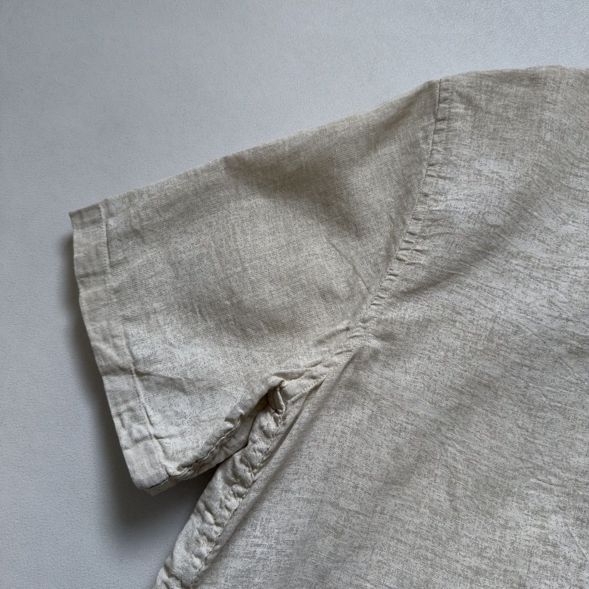Our Legacy ‘White Painted’ Beige Linen Box Shirt Size US M / EU 48-50 / 2 - 12 Thumbnail