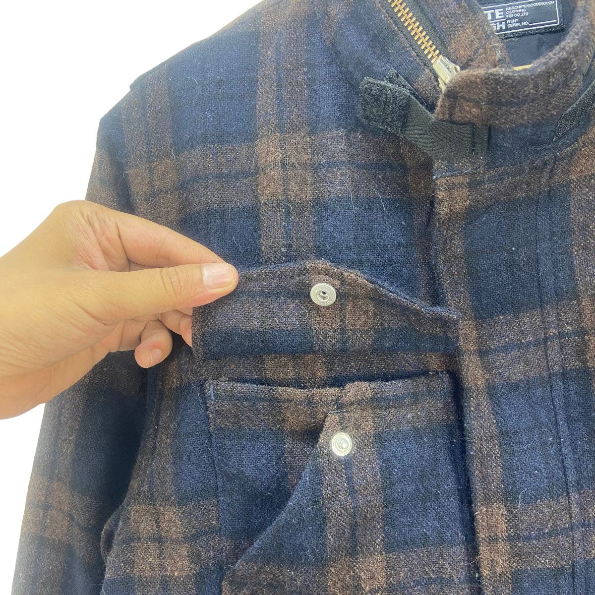 Good Enough Vintage Resonate Good Enough Checkered Plaid Wool Jacket Size US S / EU 44-46 / 1 - 12 Thumbnail
