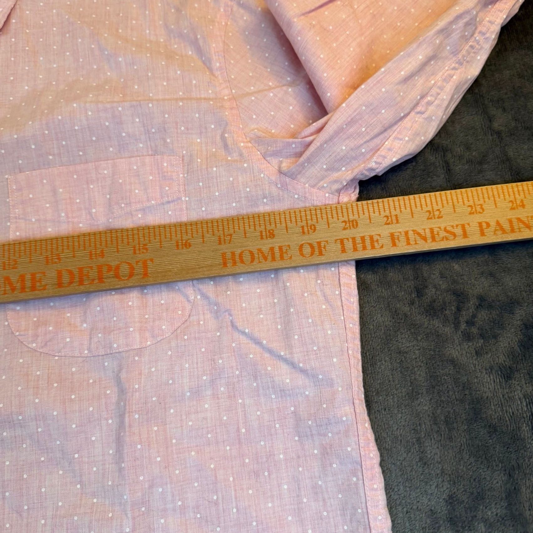 J.Crew J.Crew Slim Shirt Pink Polka Dot Organic Cotton Stretch Mens M Regular Button-Up Collared Long Sleeve Pocket Vintage No Size US M / EU 48-50 / 2 - 6 Thumbnail