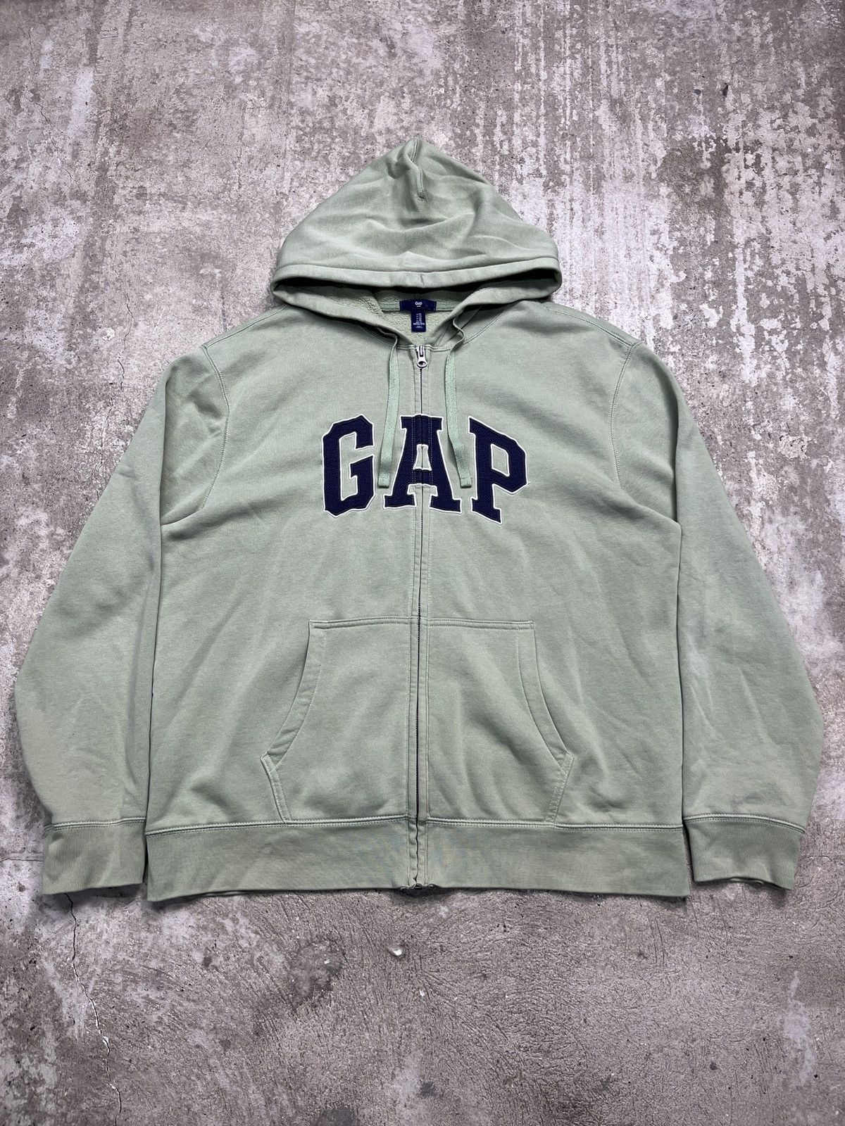 Gap × Vintage GAP PASTEL GREEN RARE Y2K VINTAGE ZIP HOODIE - 1351 Size US XL / EU 56 / 4 - 2 Thumbnail