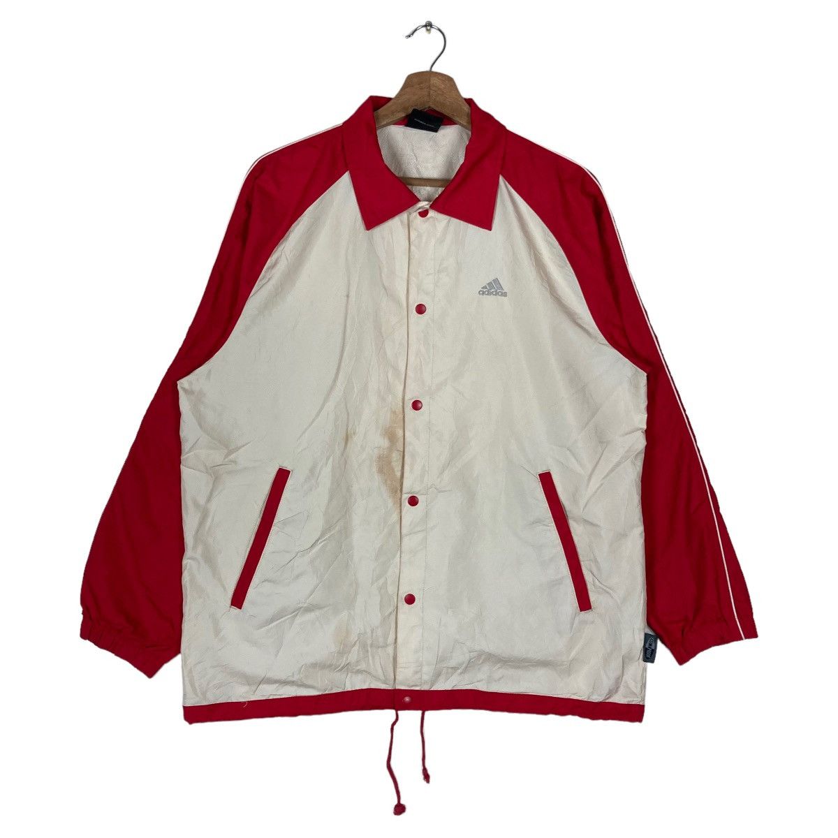 Adidas Adidas Mini Logo Two Tone Snap Button Jacket Size US S / EU 44-46 / 1 - 2 Thumbnail