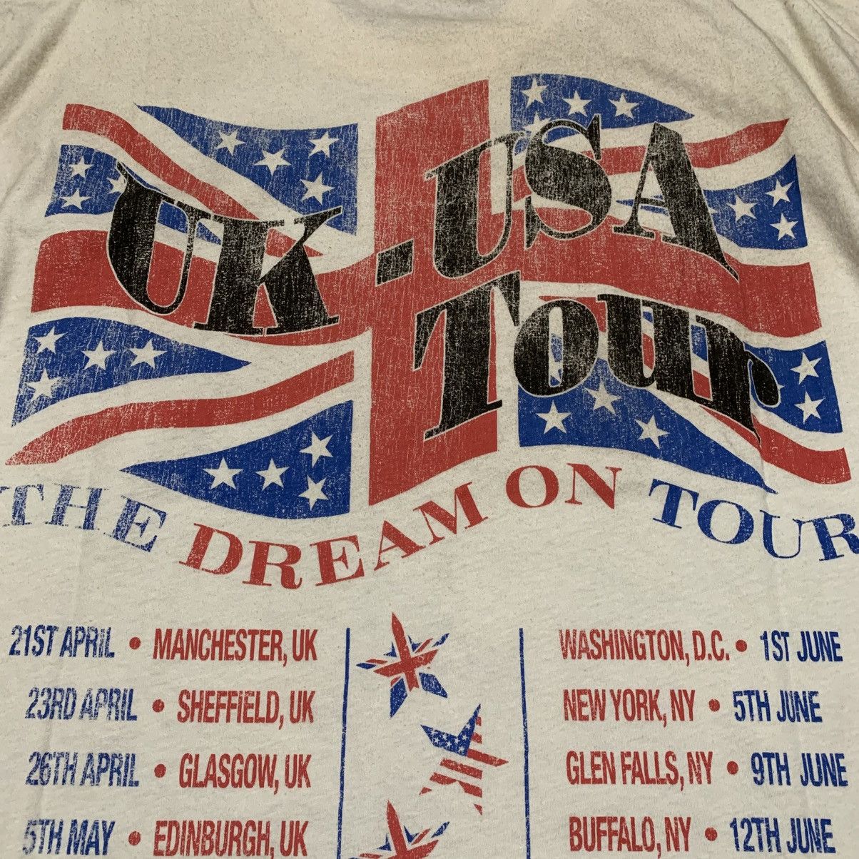 Represent Clo. Represent Large Dream On Tour Washed Ecru White Tee Size US L / EU 52-54 / 3 - 4 Thumbnail