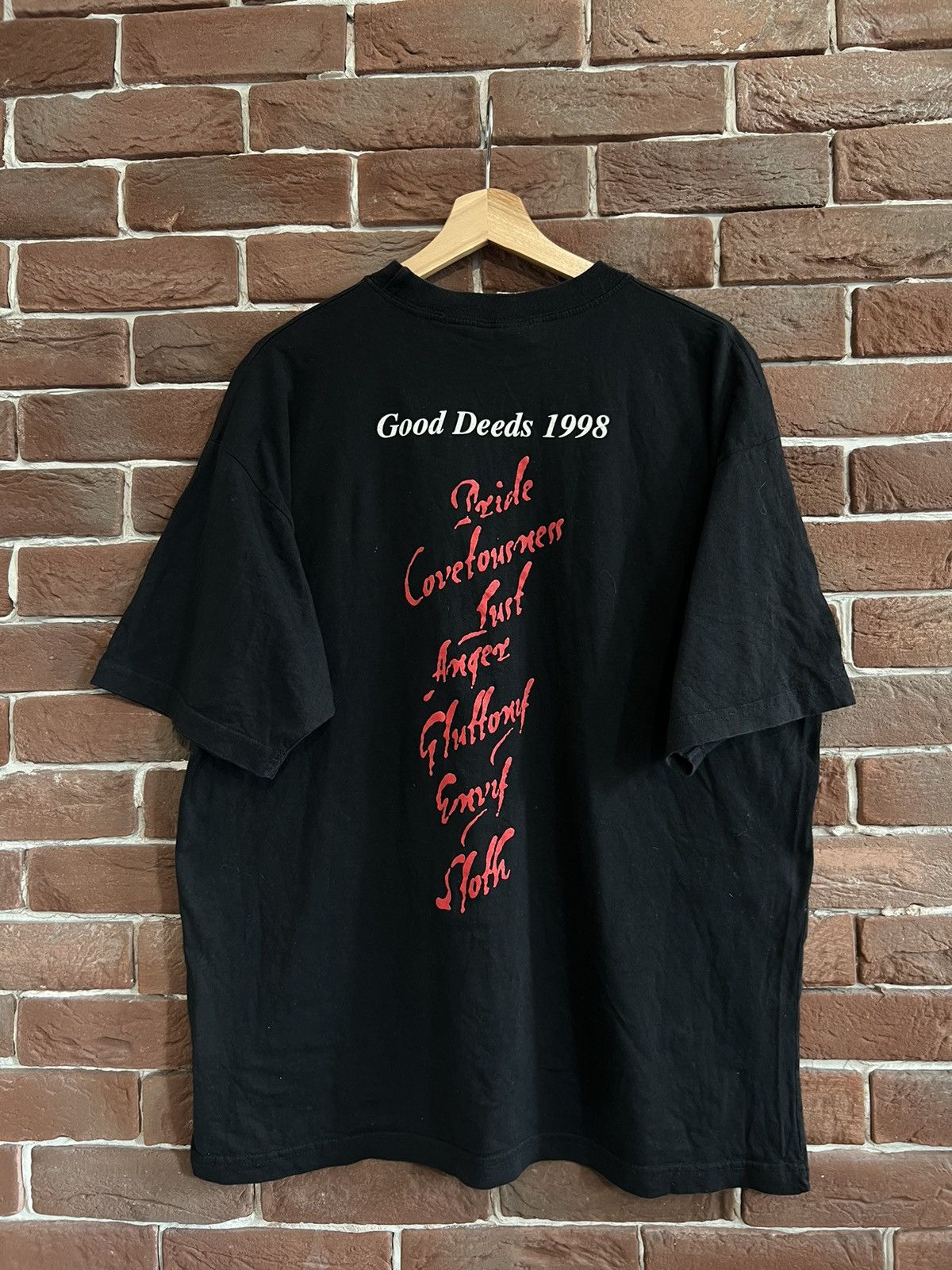 Band Tees 1998 VINTAGE MOONSPELL GOOD DEEDS Metal Band Tshirt Tour 90s Size US XL / EU 56 / 4 - 2 Thumbnail