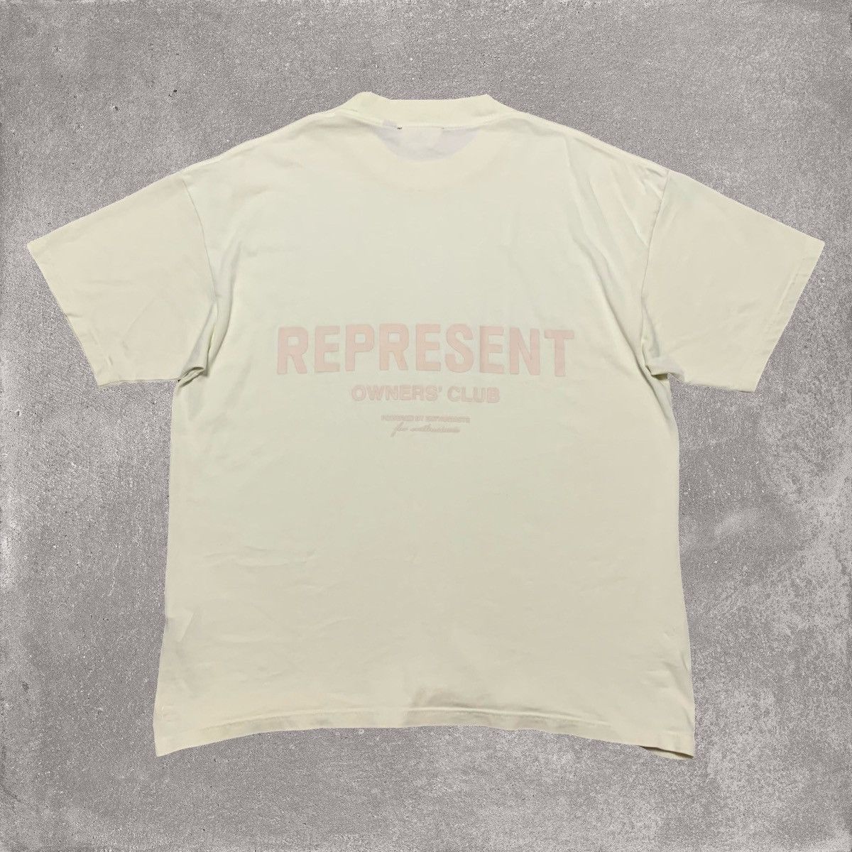 Represent Clo. Represent Small Owners Club Buttercream White Tee Size US S / EU 44-46 / 1 - 1 Thumbnail