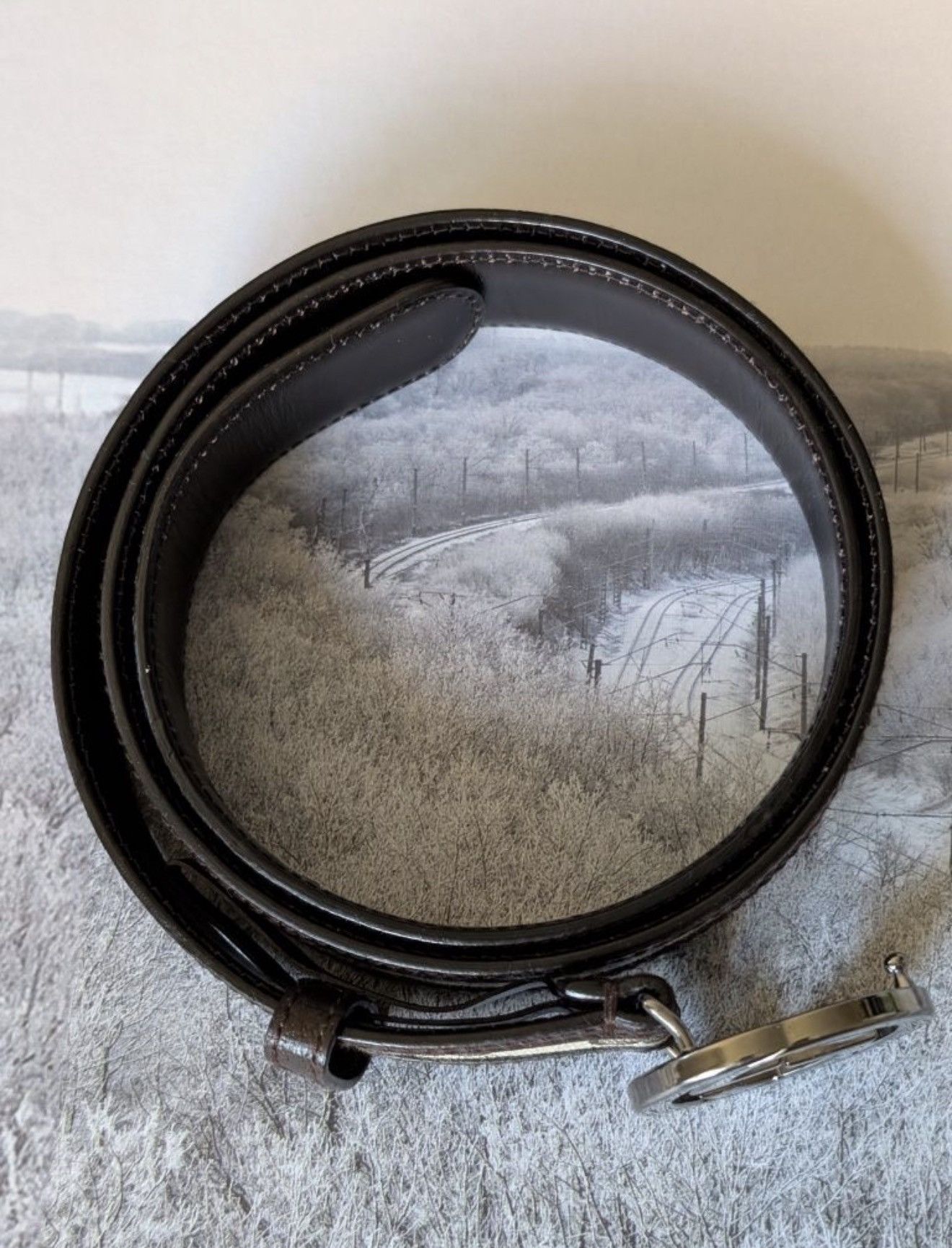 Gucci GUCCI by Tom Ford GG Monogram Leather Buckle Belt demna logo Size ONE SIZE - 5 Thumbnail