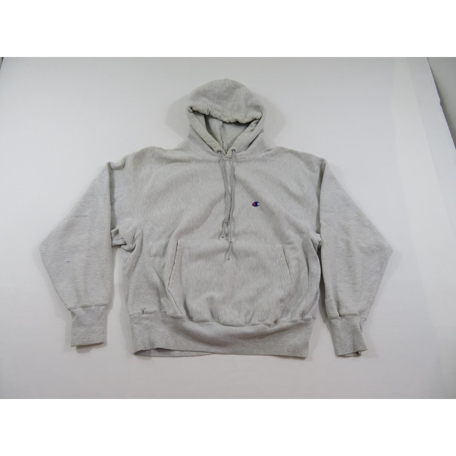 Champion Champion Reverse Weave Hoodie Sweatshirt Logo Gray Sz L Y2K Size US L / EU 52-54 / 3 - 1 Thumbnail