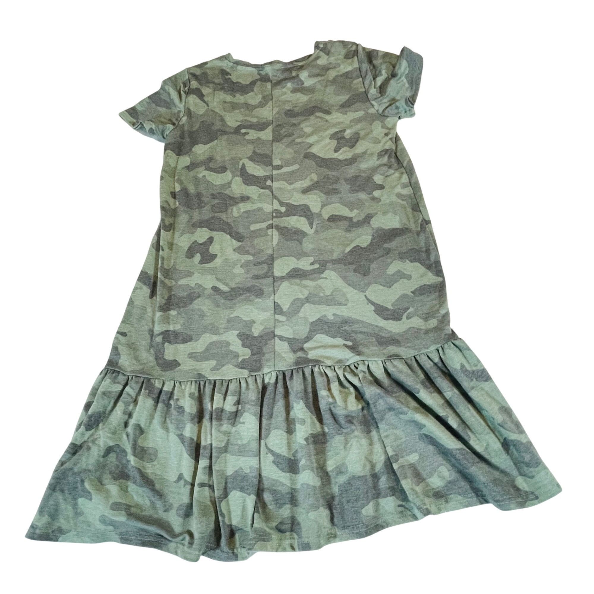 Other Jane & Delancey Women's Ruffled Hem Camouflage T-shirt Dress Size XS / US 0-2 / IT 36-38 - 2 Thumbnail