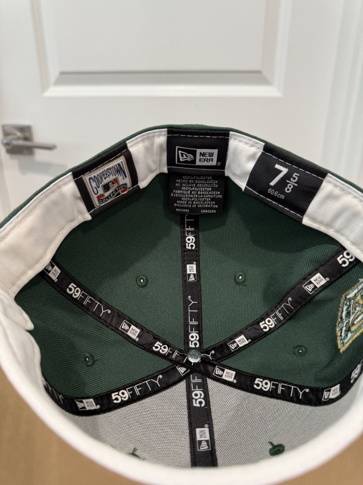 New Era Oakland Athletics 50th Anni Patch Upside Down A's 5/8 Size ONE SIZE - 4 Thumbnail