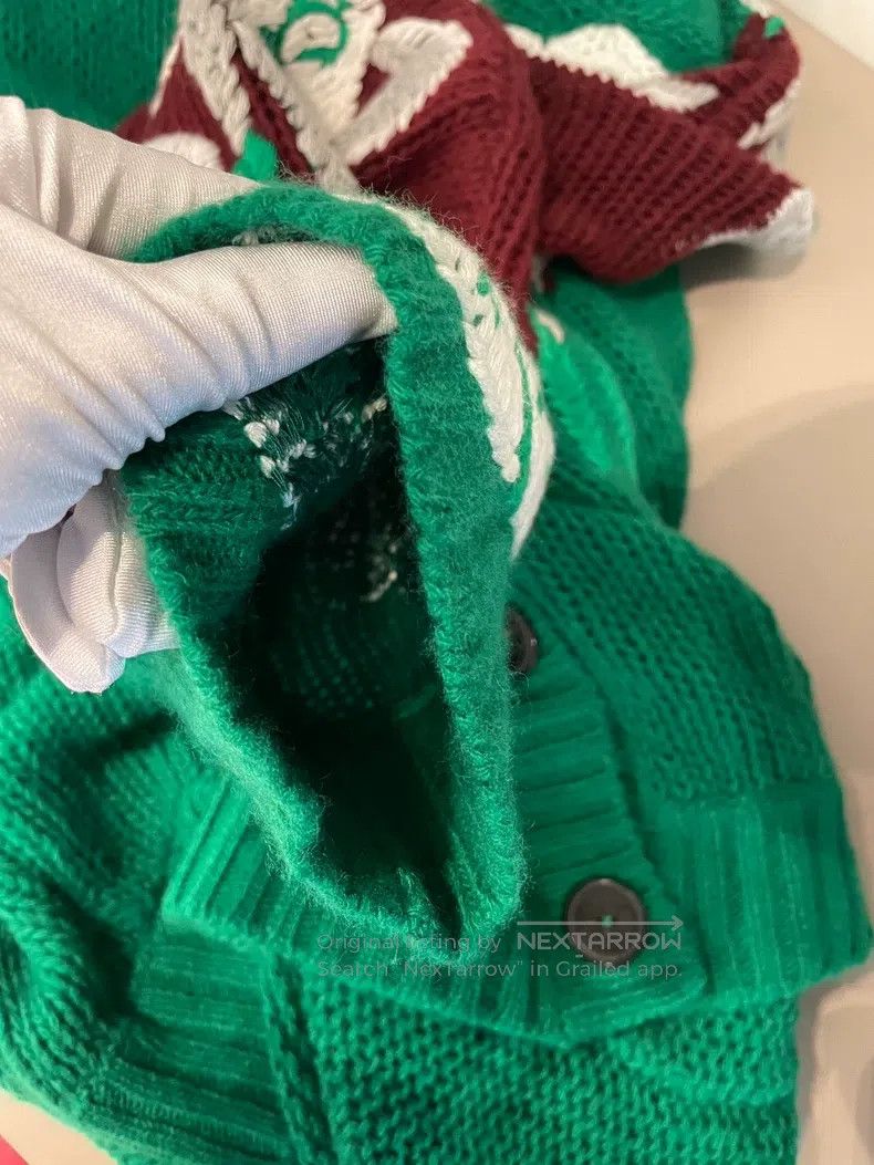 Valentino Valentino Green wool cardigan sweater Size L / US 10 / IT 46 - 8 Thumbnail