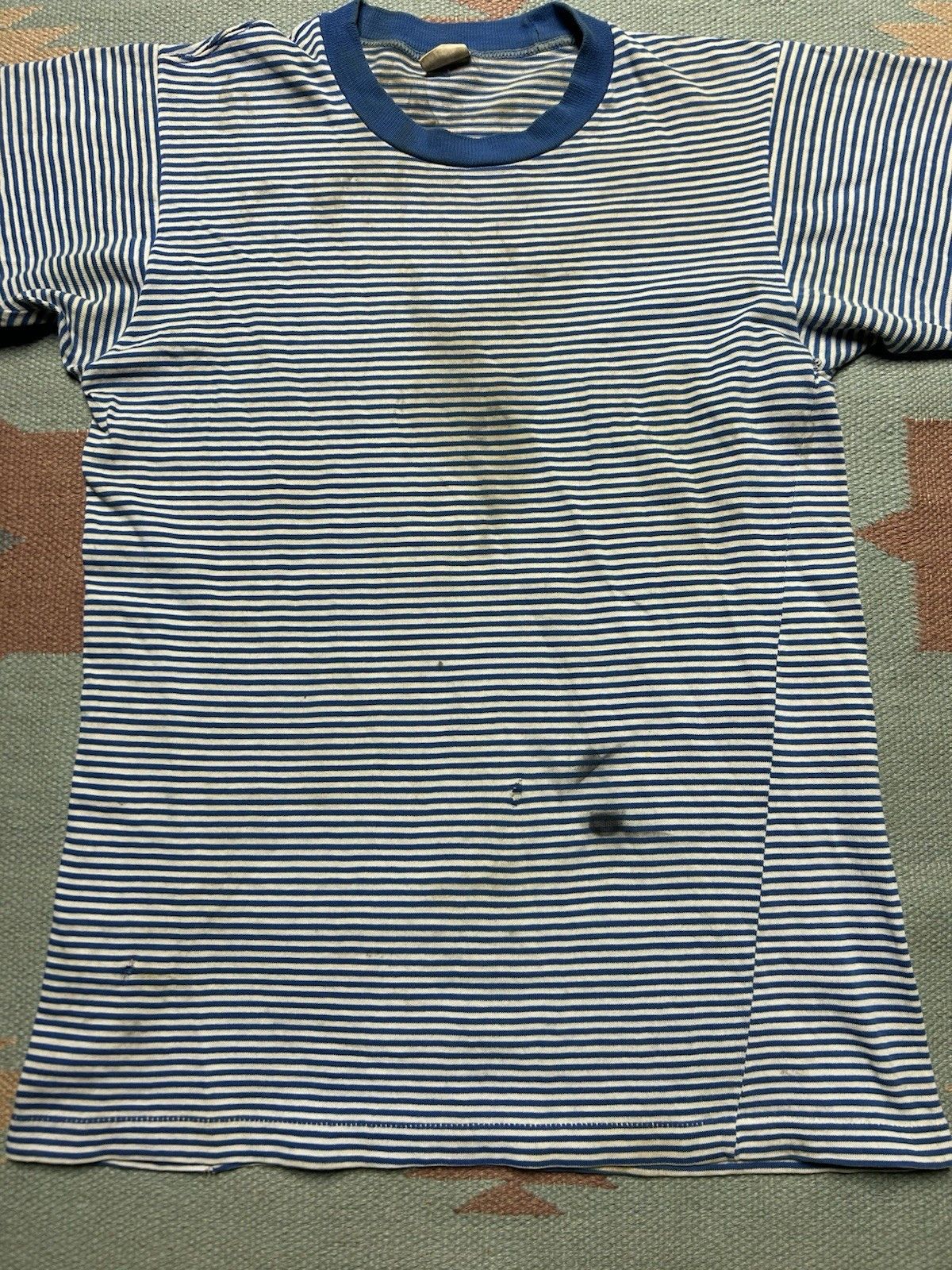 Vintage 60s striped t shirt Penneys Towncraft distress grunge soft S Size US S / EU 44-46 / 1 - 2 Thumbnail