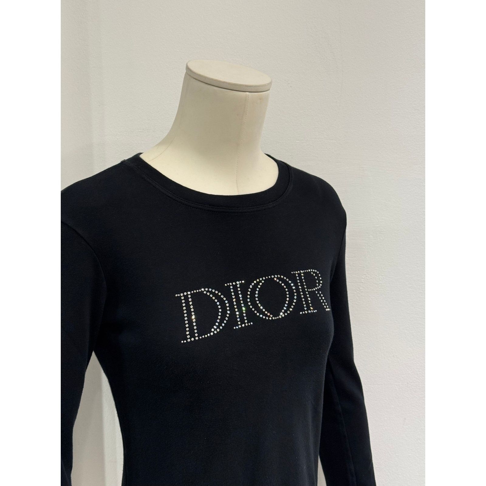 Dior 2005 Christian Dior by Galliano Swarovski logo longsleeve Size S / US 4 / IT 40 - 3 Thumbnail