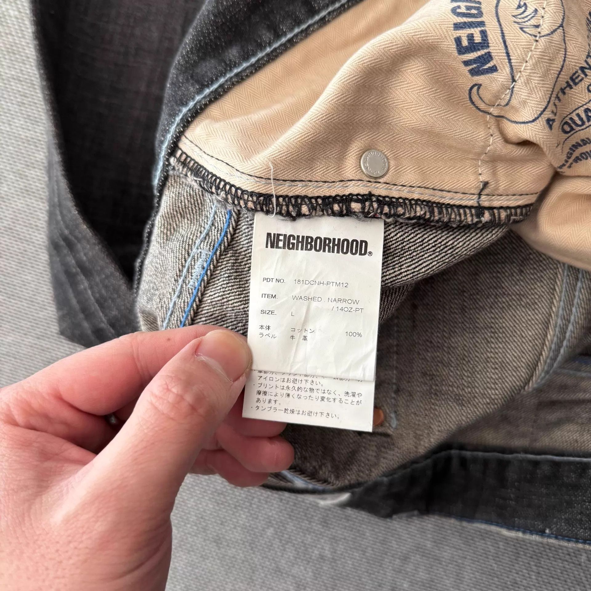 Neighborhood Neighborhood 18ss Narrow Washed Black Denim Jeans Size US 34 / EU 50 - 9 Thumbnail