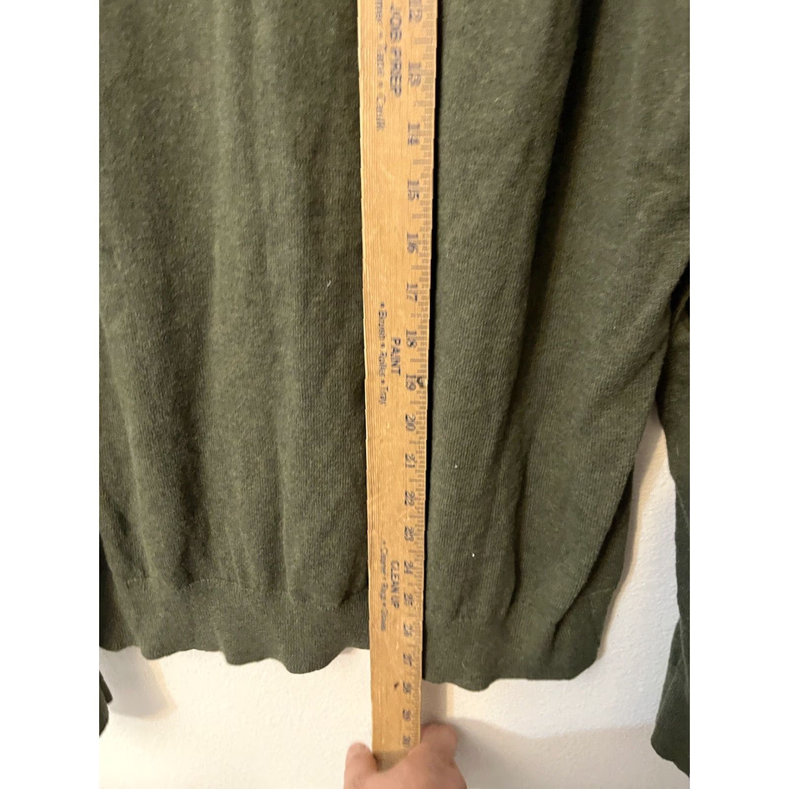 Vintage 14th and Union Sweater Men’s XL Cotton Cashmere Green Crew neck Pullover Size US XL / EU 56 / 4 - 4 Thumbnail