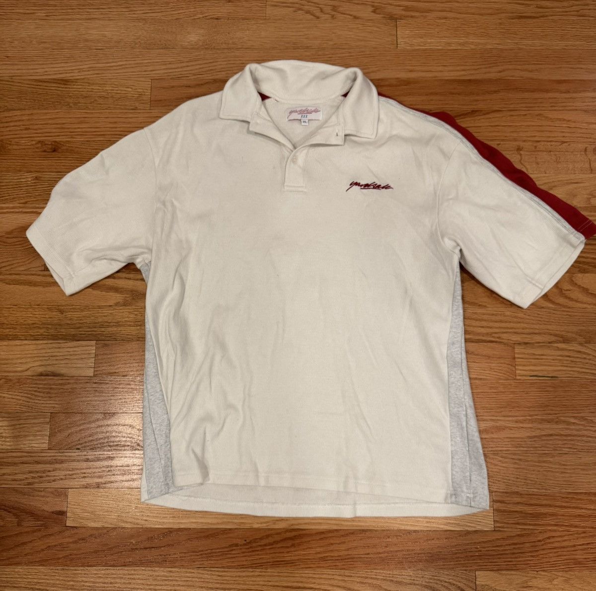 YARDSALE Yardsale V-Neck Polo Shirt White size XL Size US XL / EU 56 / 4 - 1 Thumbnail