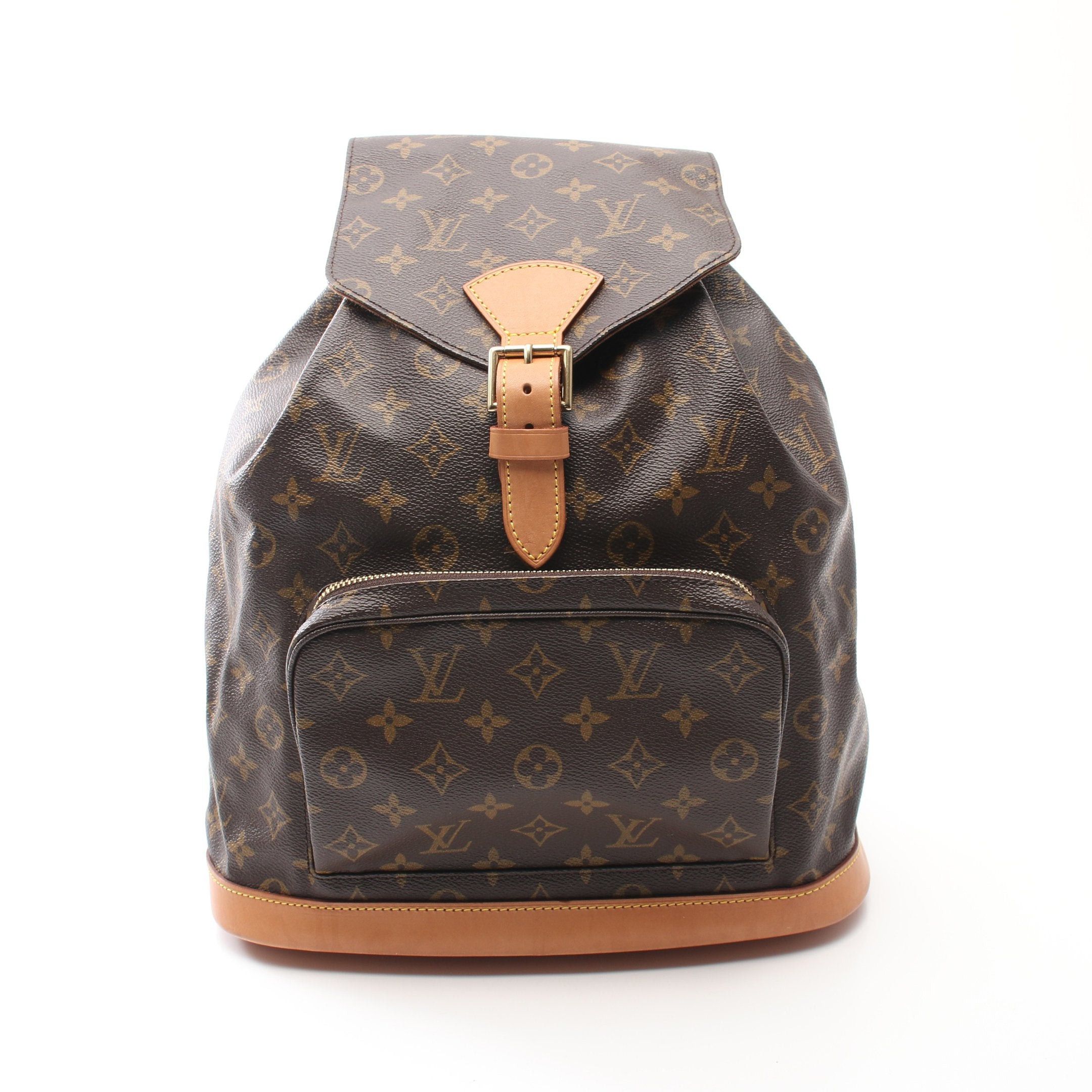 Louis Vuitton Louis Vuitton Montsouris Gm Monogram Backpack Rucksack Leather Brown Size ONE SIZE - 1 Thumbnail