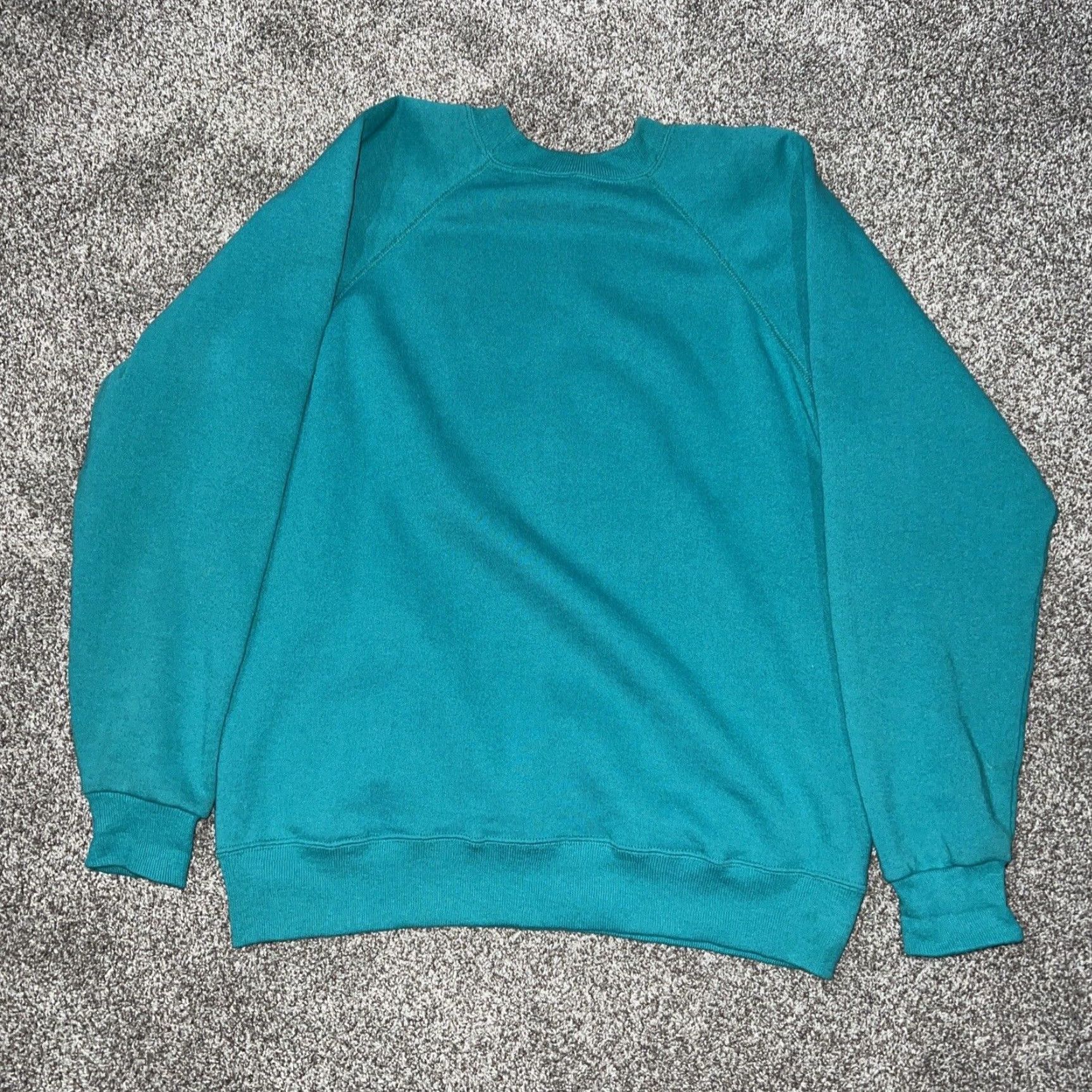 Hanes VINTAGE Oregon Gimme A Print Teal Pullover Sweatshirt Womens L Hanes USA Unisex Adults Size L Teal USA Pullover Sweatshirt Gimme A Print Oregon Women Size L / US 10 / IT 46 - 4 Thumbnail