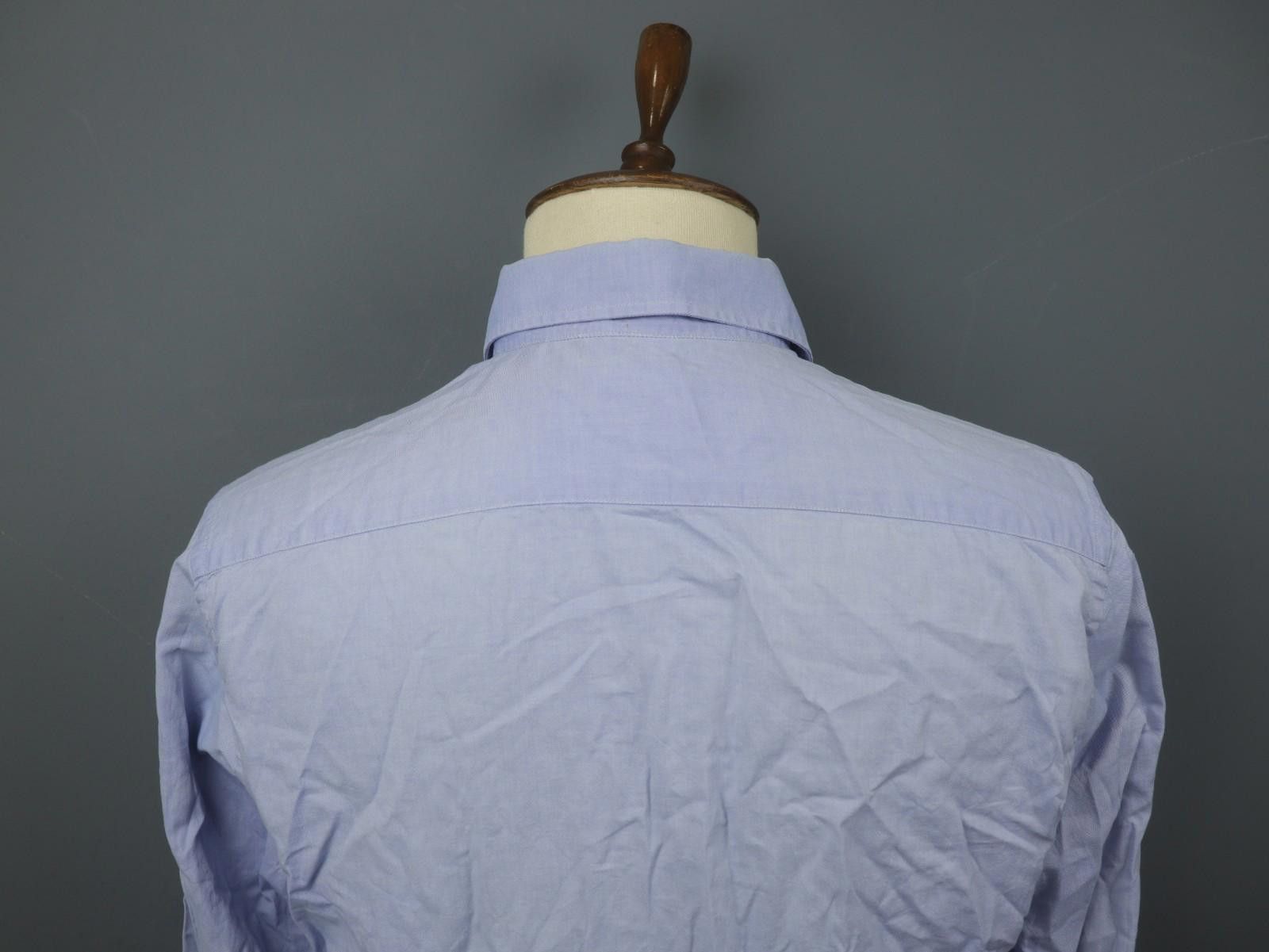 Armani Armani Blue Collared Button-Up Dress Shirt Size 42 Size 38R - 9 Thumbnail