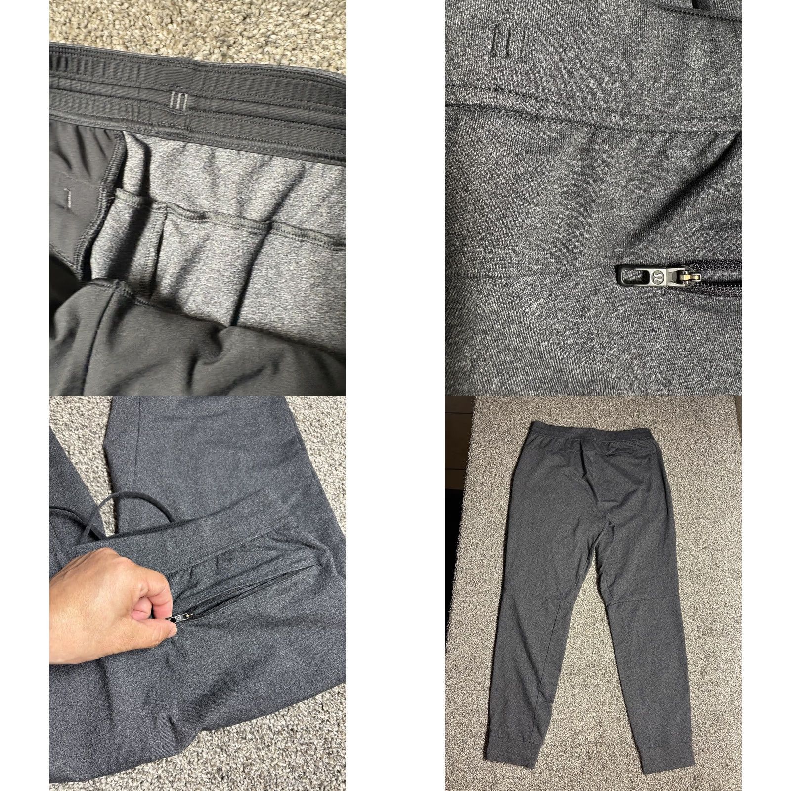 Lululemon Lululemon ABC Jogger Mens Gray Tapered Athletic Sweatpants LM5569S Size US 33 - 8 Thumbnail