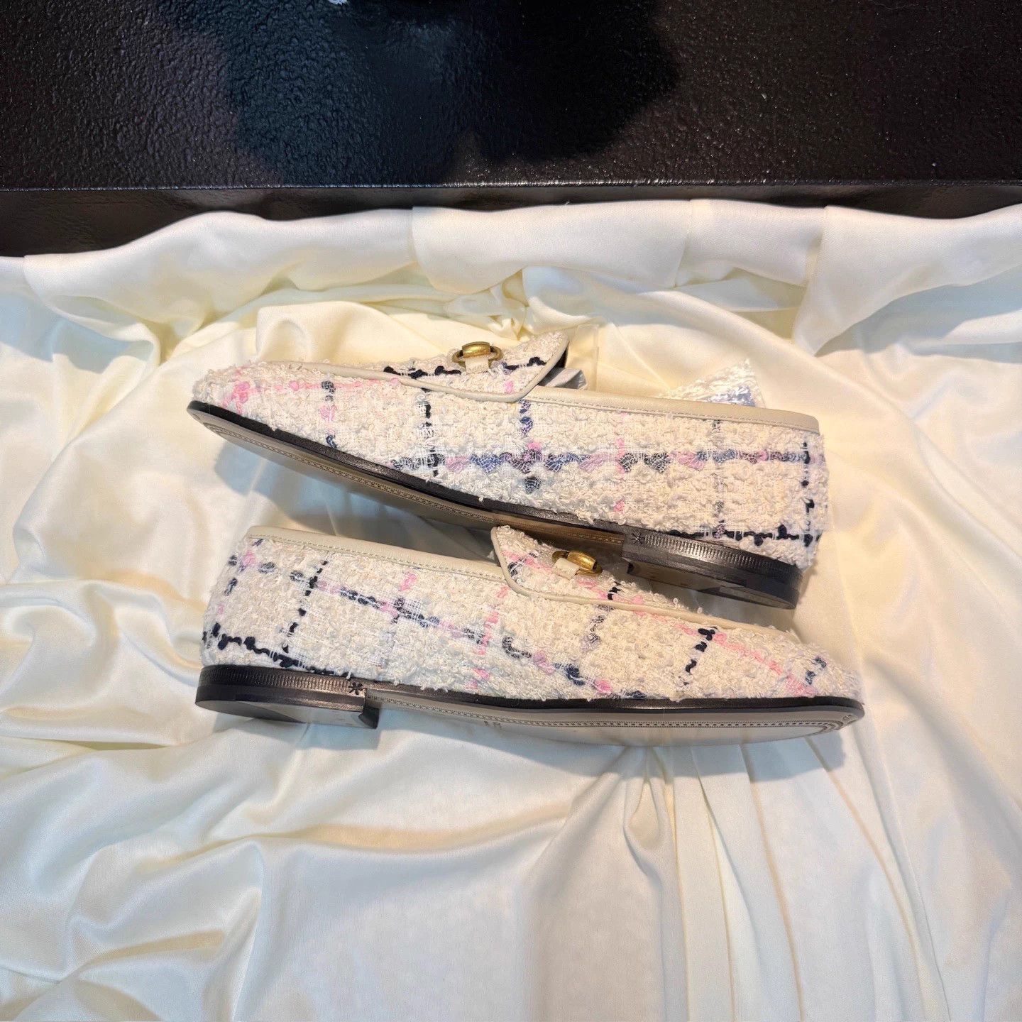 Gucci GUCCI Woven Horsebit White & Color LowHeel Shoes 35 Size US 4.5 / IT 34.5 - 4 Thumbnail
