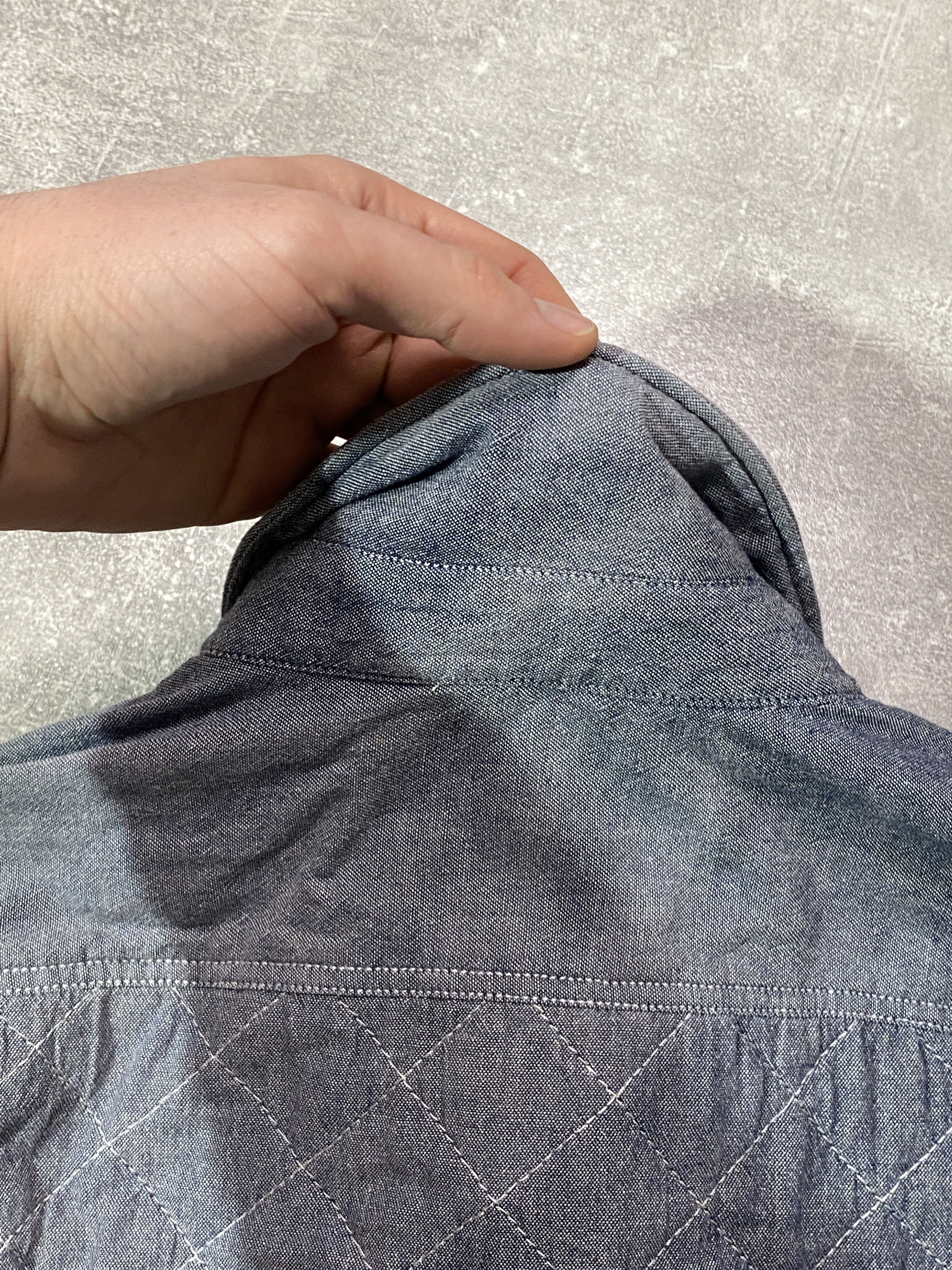 Allsaints Vintage Y2K Allsaints Sun Faded Denim Overshirt Size US S / EU 44-46 / 1 - 6 Thumbnail
