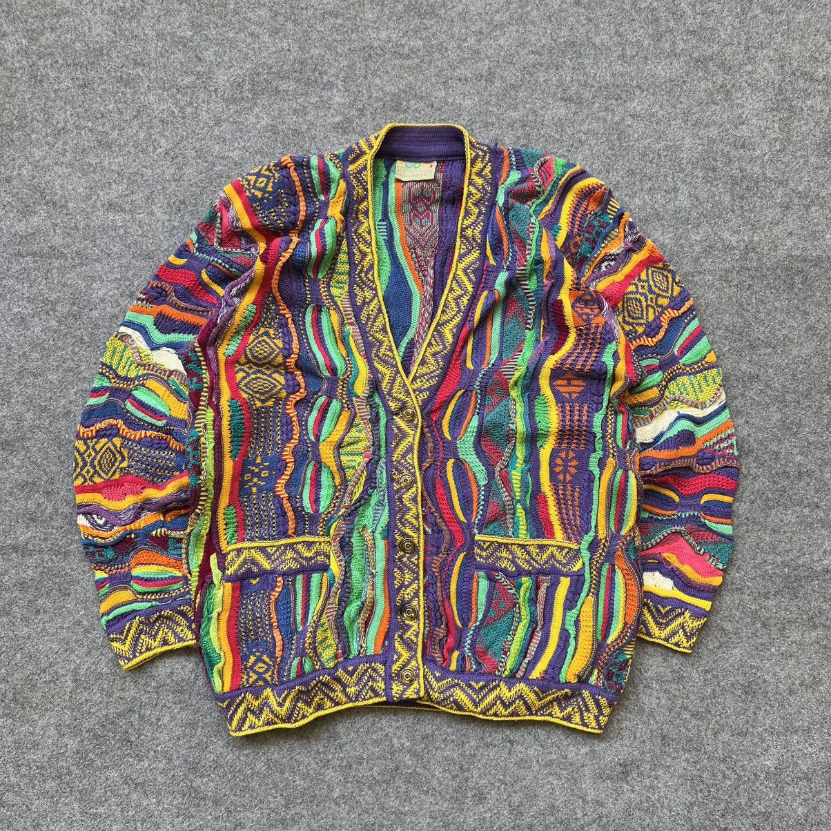 Coogi × Vintage Crazy Vintage Coogi 3D Cable Knit Sweater Size US S / EU 44-46 / 1 - 1 Thumbnail