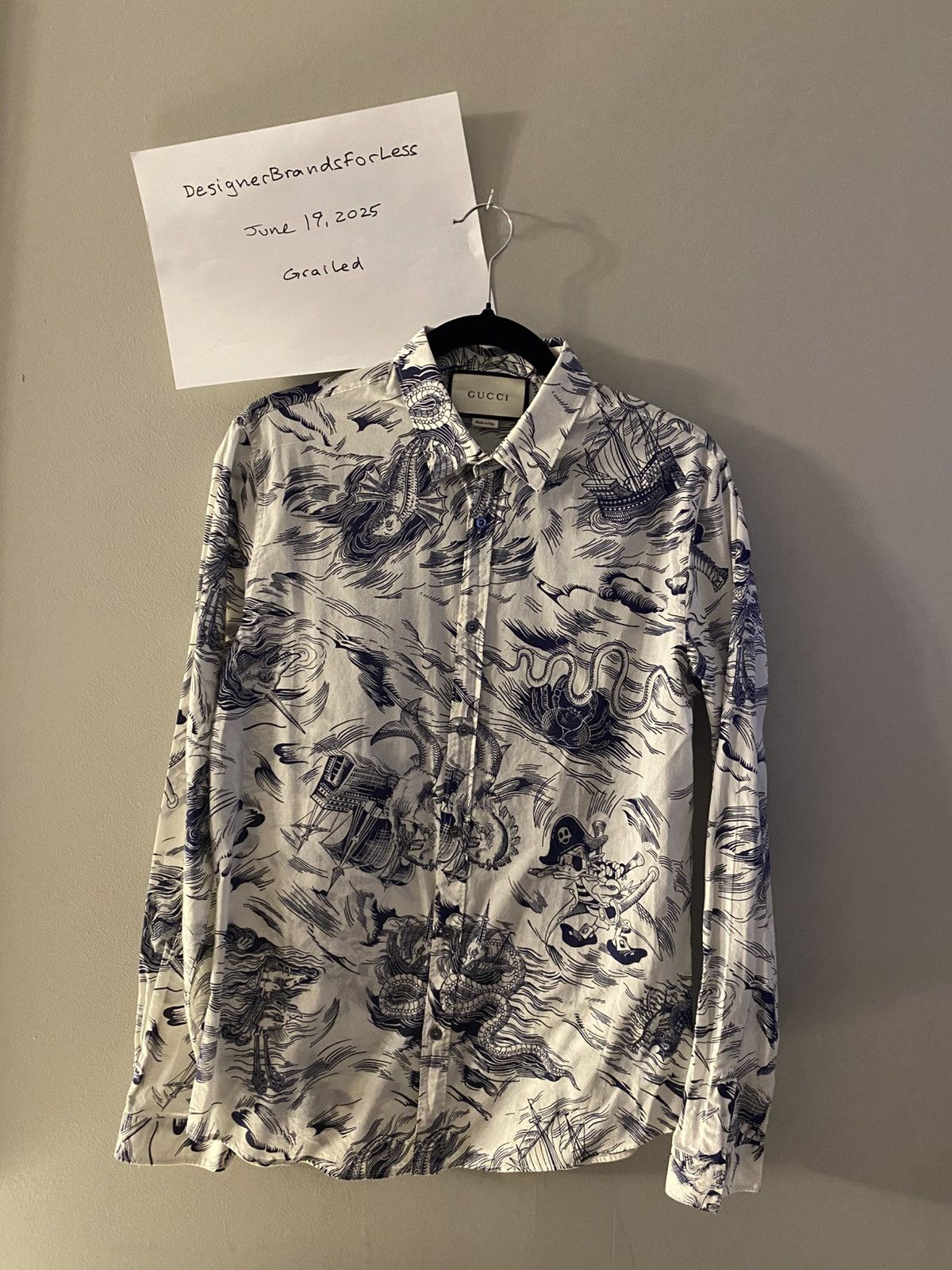 Disney × Gucci Gucci x Disney Pirates Print Shirt (Collector’s Piece) Size US M / EU 48-50 / 2 - 3 Thumbnail