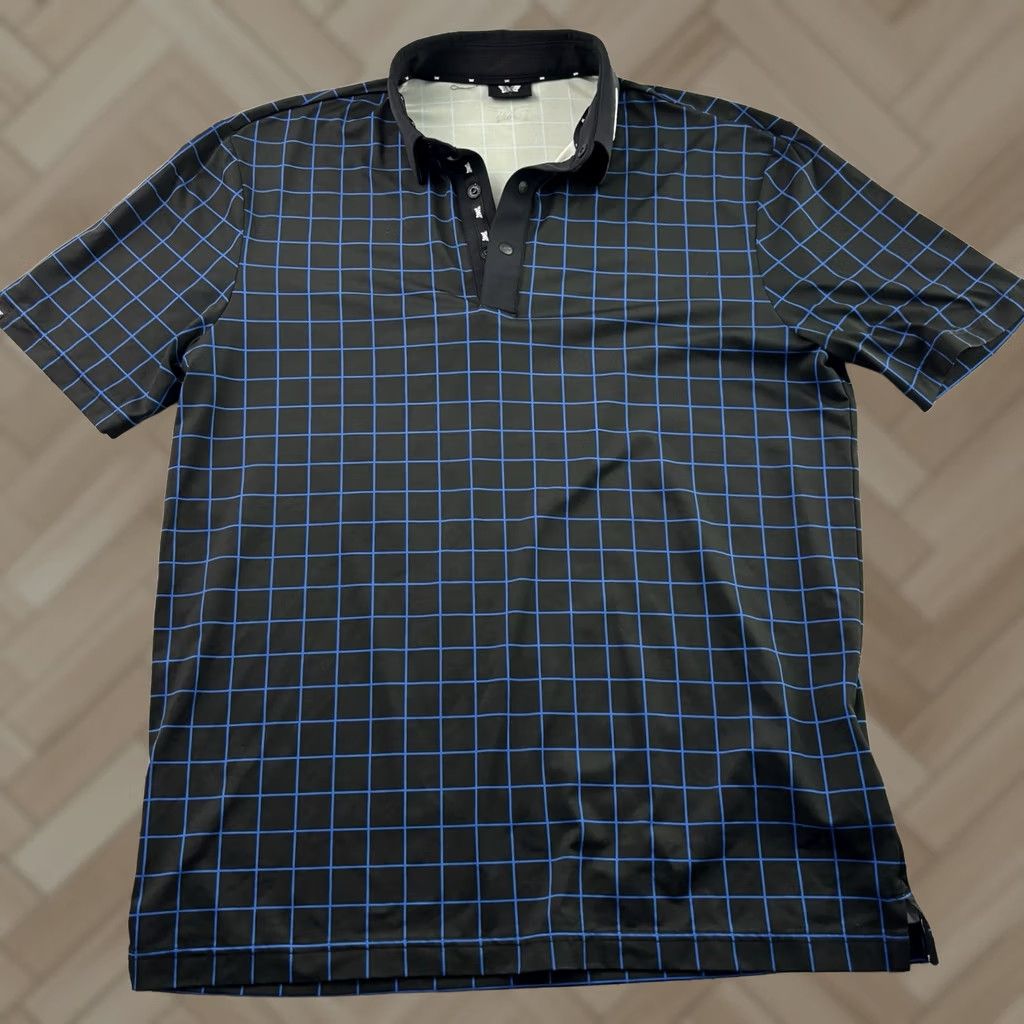 Vintage PXG Short Sleeve Geometric Snap Button Front Golf Polo Shirt Men's S Black Size US S / EU 44-46 / 1 - 1 Thumbnail