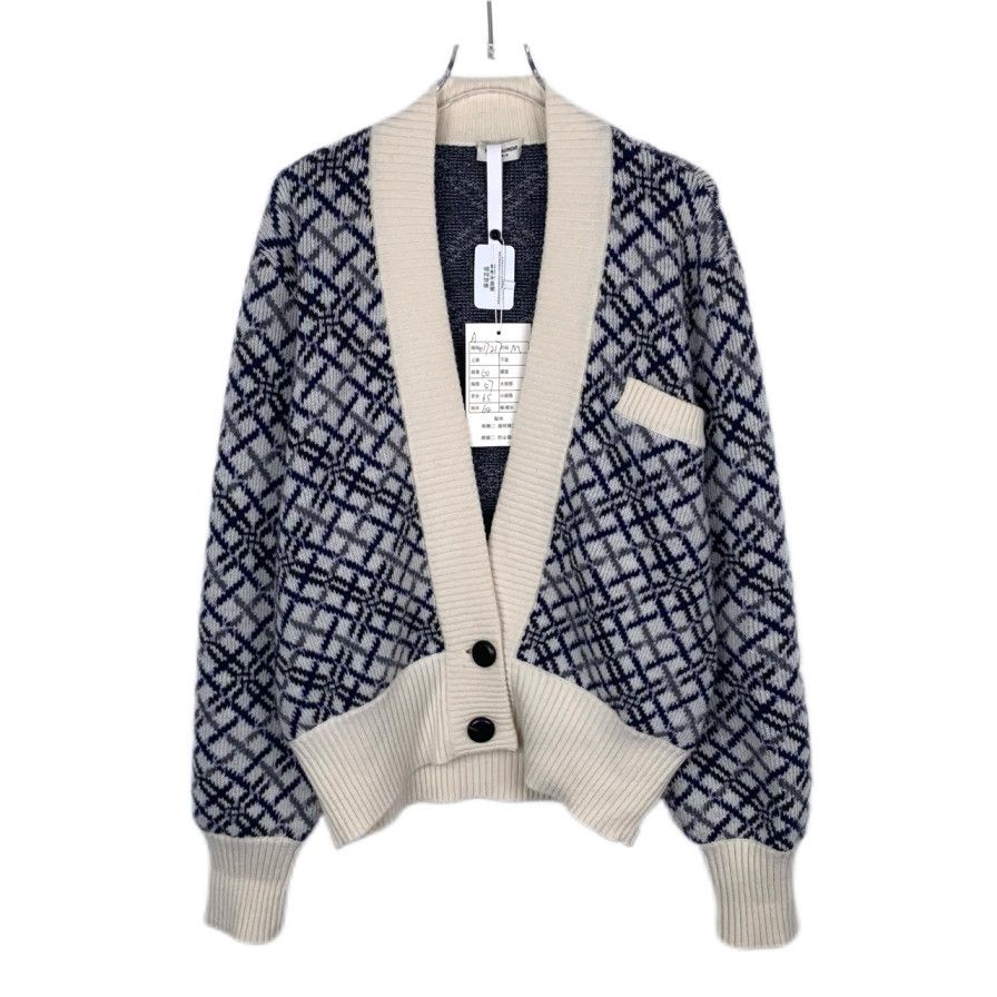 Saint Laurent Paris Saint Laurent Check Cardigan Multi (M) Size M / US 6-8 / IT 42-44 - 1 Thumbnail