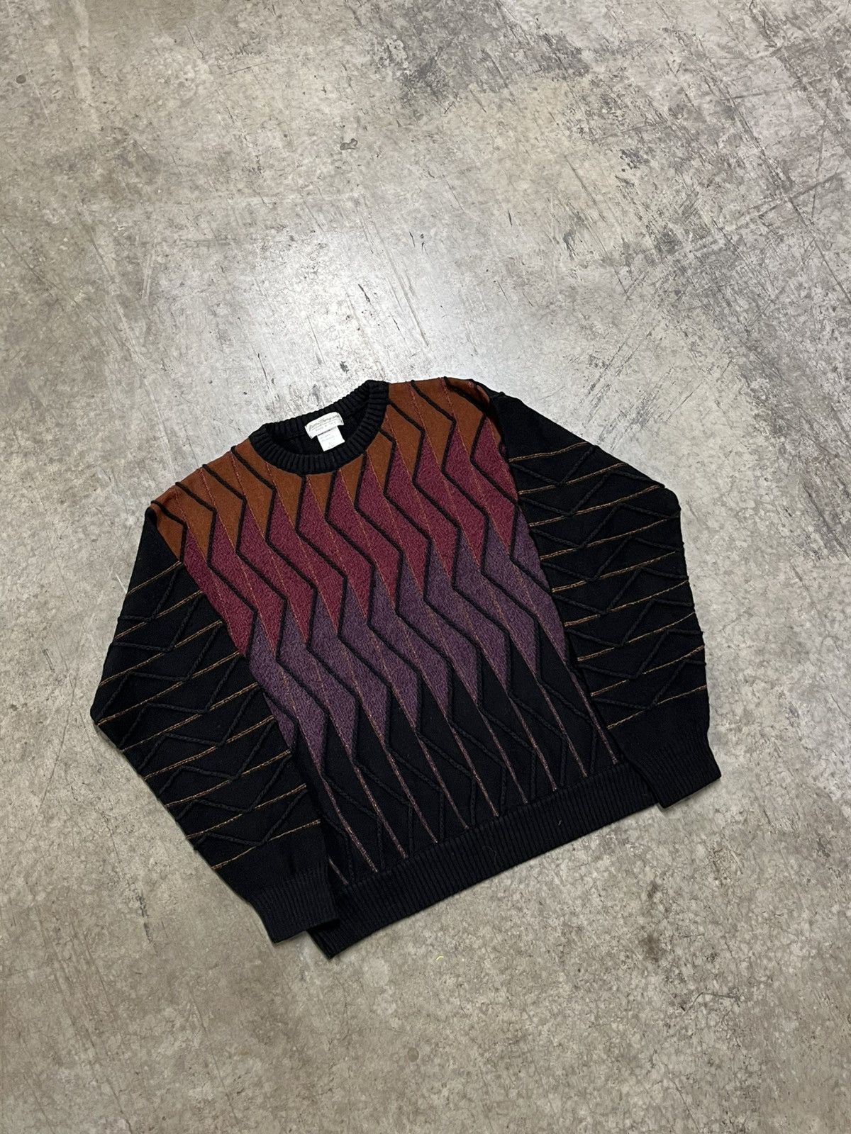 Coogi × Vintage Coogi style 3d textured knit streetwear hype rare wool Size US L / EU 52-54 / 3 - 2 Thumbnail