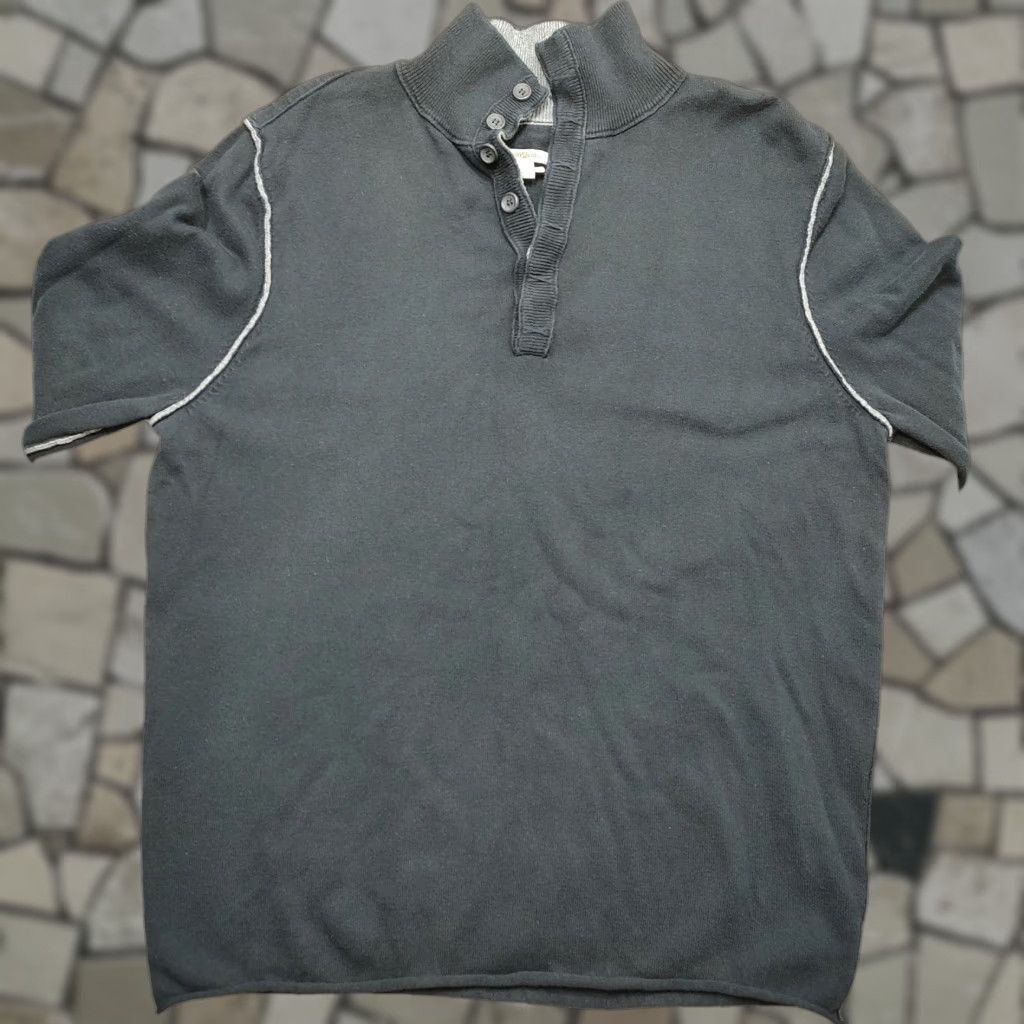Carbon2Cobalt carbon2cobalt Sweater Mens Large Black Cashmere Blend Pullover Henley Gloaming Size US L / EU 52-54 / 3 - 1 Thumbnail