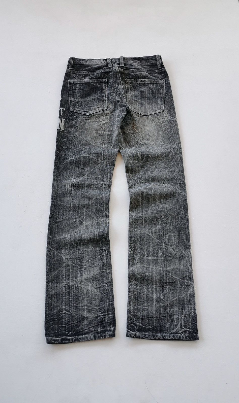 Japanese Brand Never Trust Woman Jack Serika Black Denim Jeans Size US 31 - 4 Thumbnail