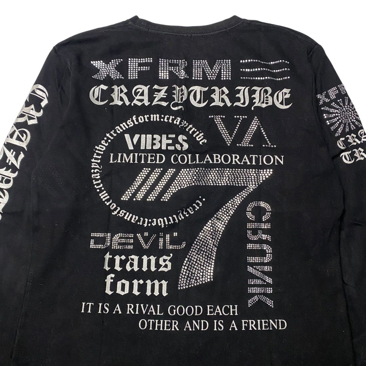 If Six Was Nine 2000's Xfrm Crazy Desire Studded Longsleeve Size US M / EU 48-50 / 2 - 4 Thumbnail