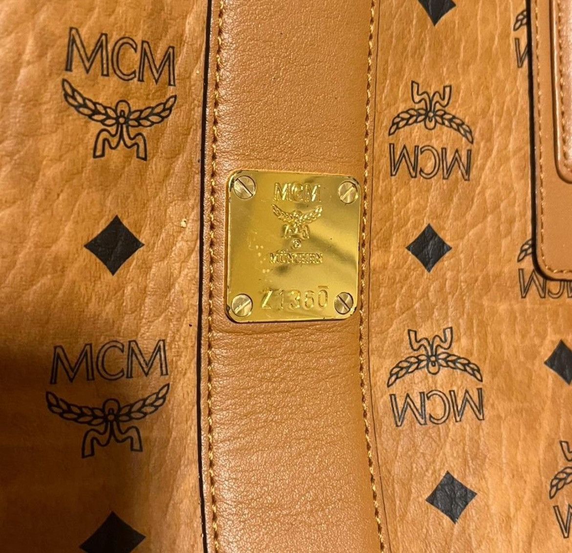 MCM MCM Liz Shopper Tote - Cognac Visetos Size ONE SIZE - 4 Thumbnail