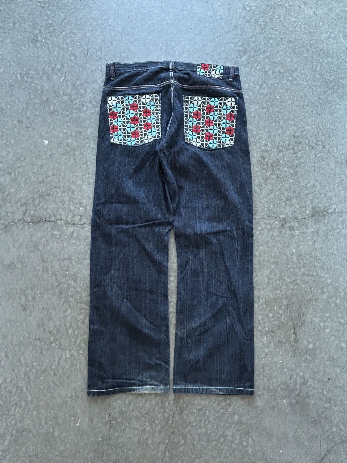 JNCO Vintage Y2K PJ Mark Baggy Denim Jeans Skater Pinkman Size US 38 / EU 54 - 1 Thumbnail