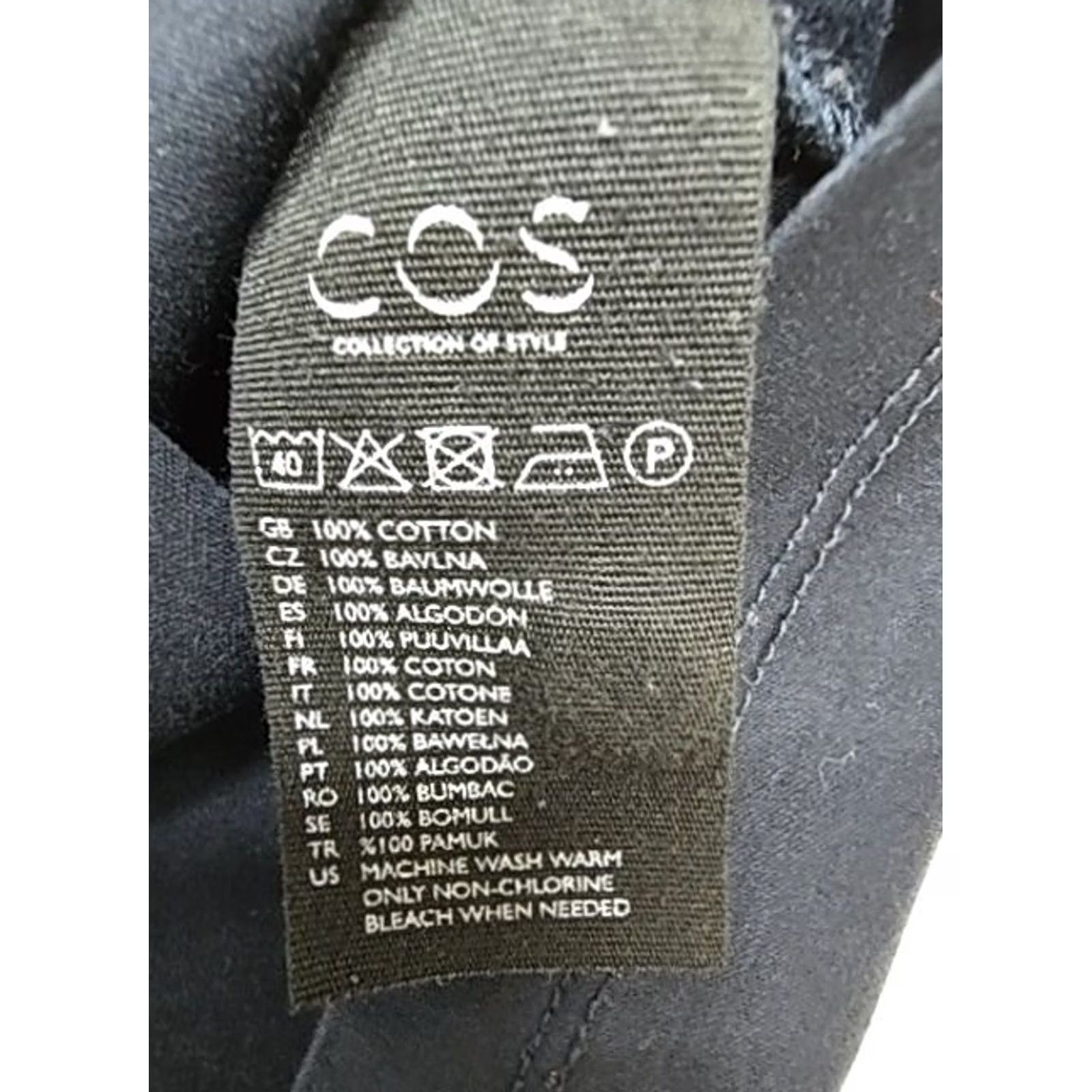 Cos C O S Men Black Henley Button Front Polo Shirt Size M Regular Jersey Size US M / EU 48-50 / 2 - 5 Thumbnail