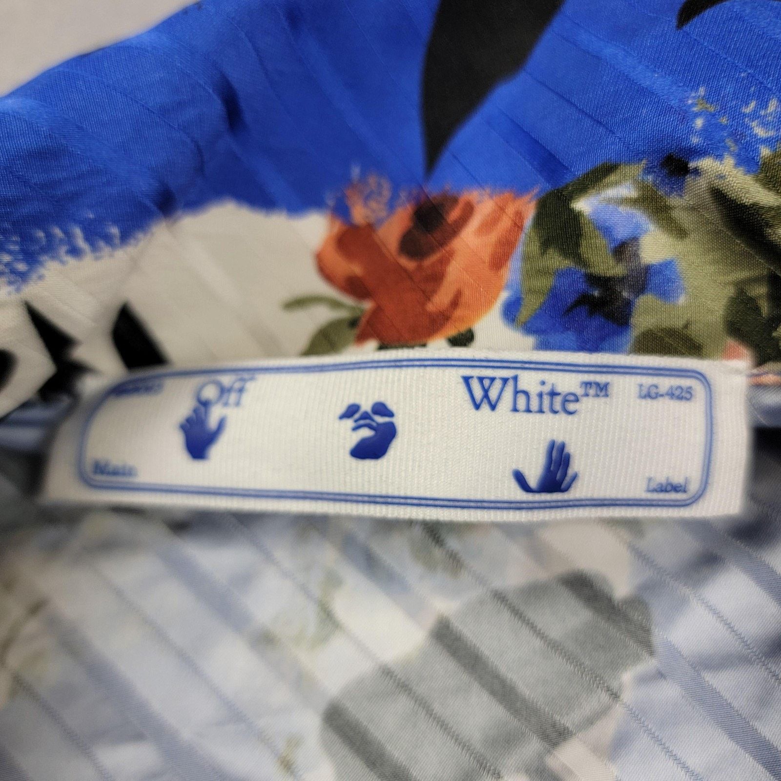 Off-White Off-White Shirt Unisex 38 Floral Stripe Virgil Abloh (976) Size XS / US 0-2 / IT 36-38 - 3 Thumbnail