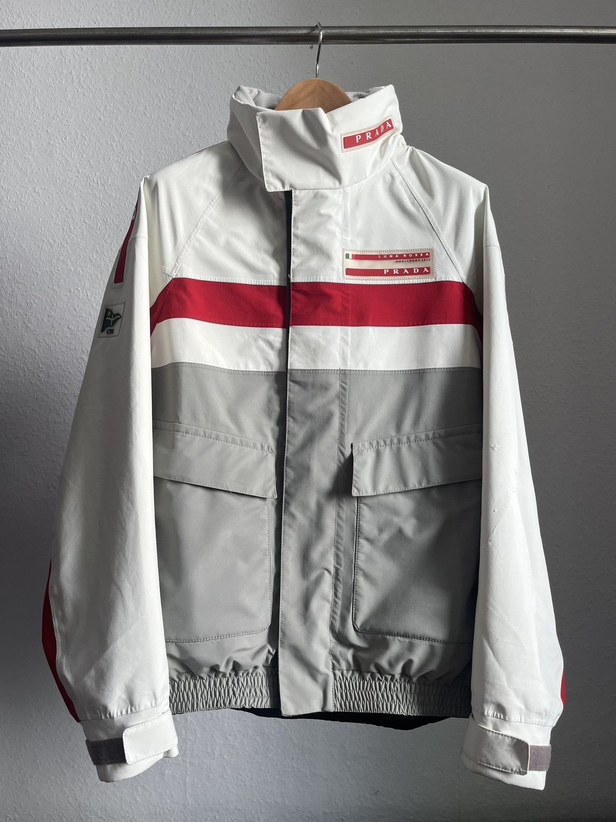 ゆ*ん様 PRADA ナイロンジャケット（Art. SGV153） Prada Prada Art SGV153 Mat. 23E Windbreaker | Grailed