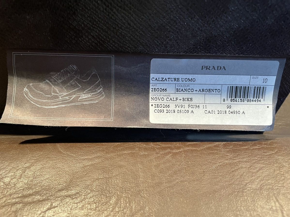 Prada Mechano “White Silver” Size US 10 / EU 43 - 10 Thumbnail