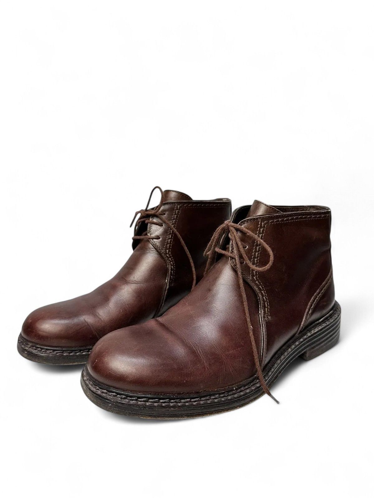 Guidi Versace Brown Leather Vintage Boots Luxury Streetwear Style Size US 6 / EU 39 - 2 Thumbnail