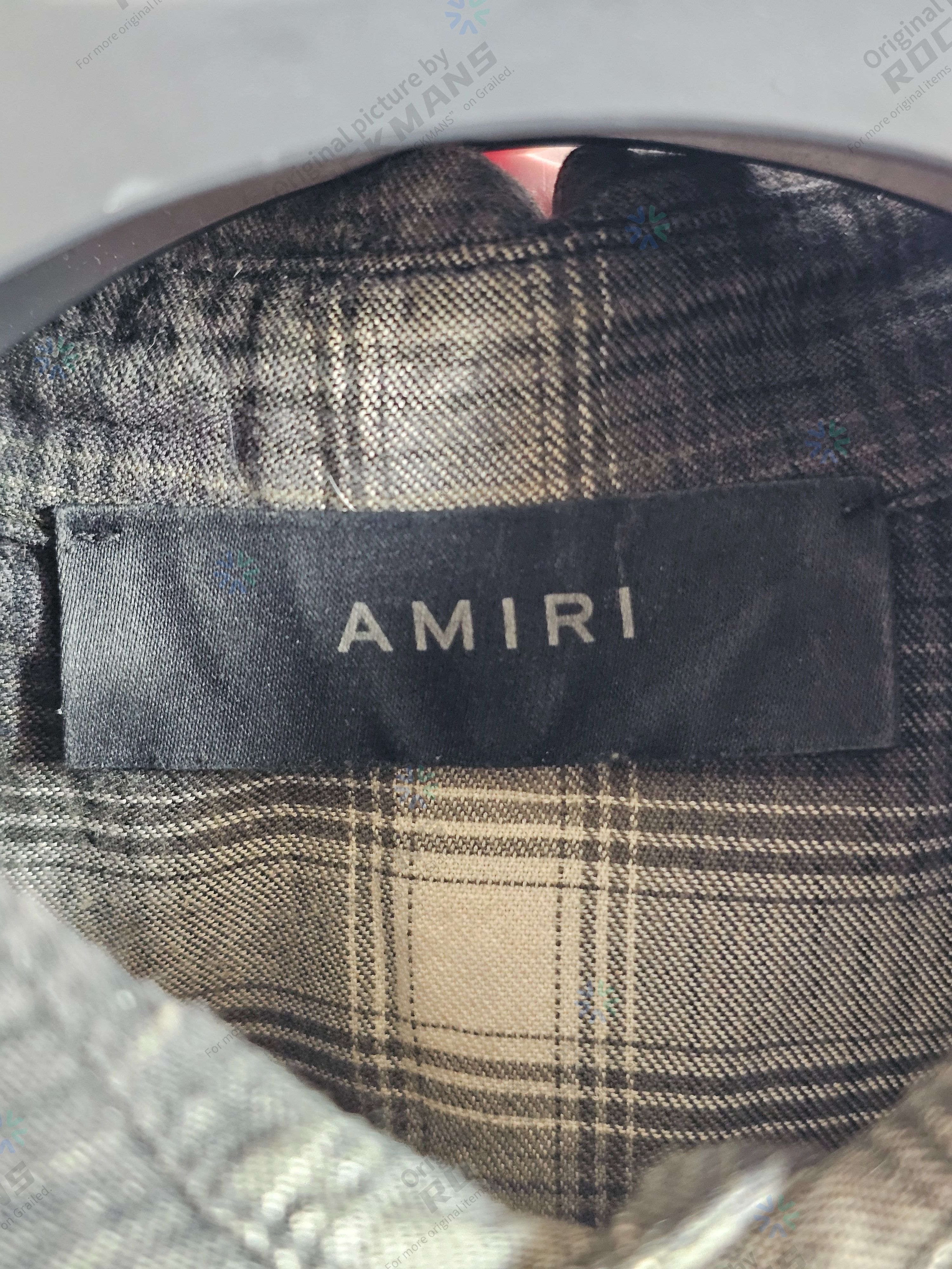 Amiri Amiri Bleached-Effect Plaid Oversize Shirt Size L Size US L / EU 52-54 / 3 - 4 Thumbnail
