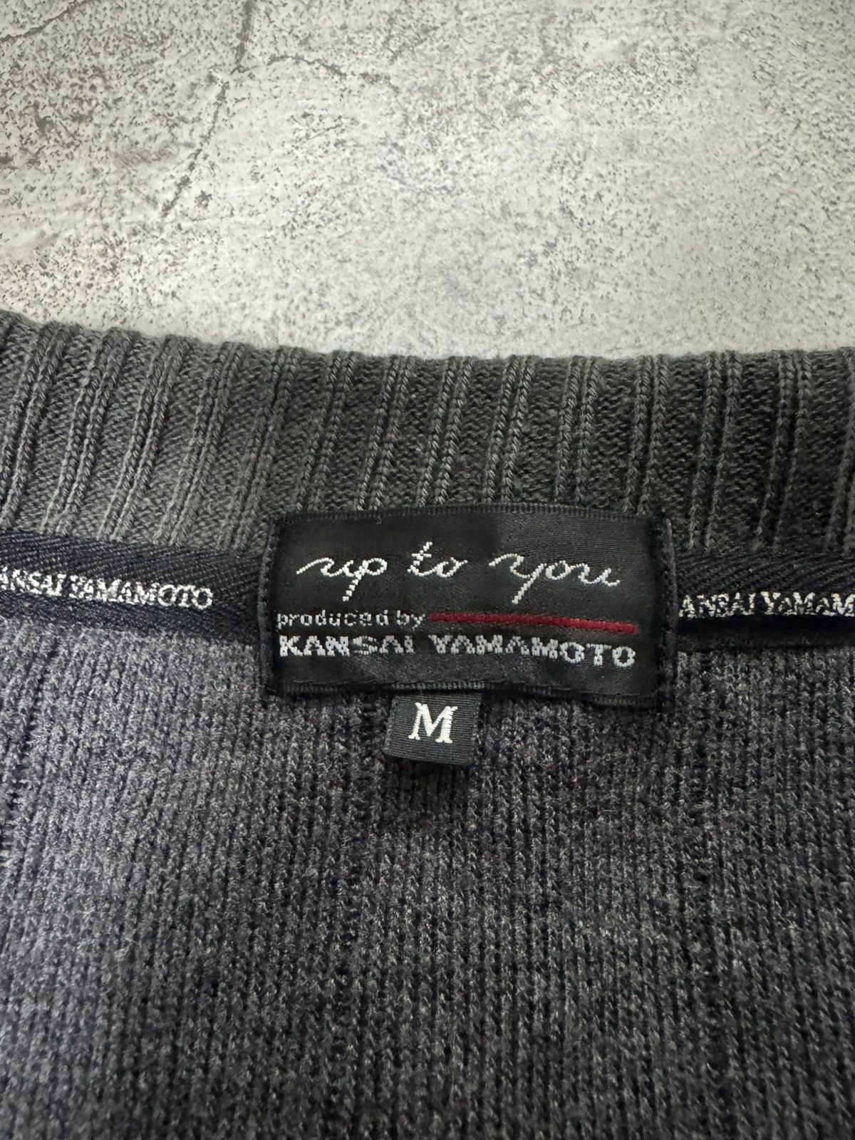 Kansai Yamamoto VINTAGE KANSAI YAMAMOTO SWEATER WITH HALF ZIPER Size US M / EU 48-50 / 2 - 6 Thumbnail