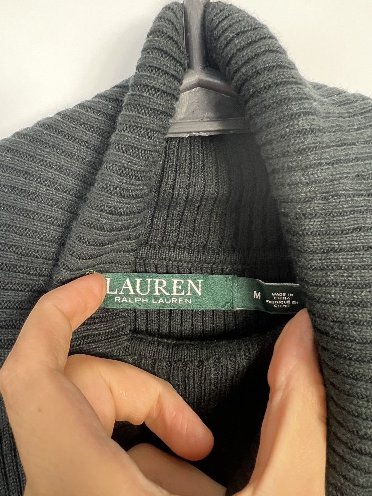 Lauren Ralph Lauren Black Sweater Lauren Ralph Lauren Green Label Turtleneck Size M / US 6-8 / IT 42-44 - 3 Thumbnail