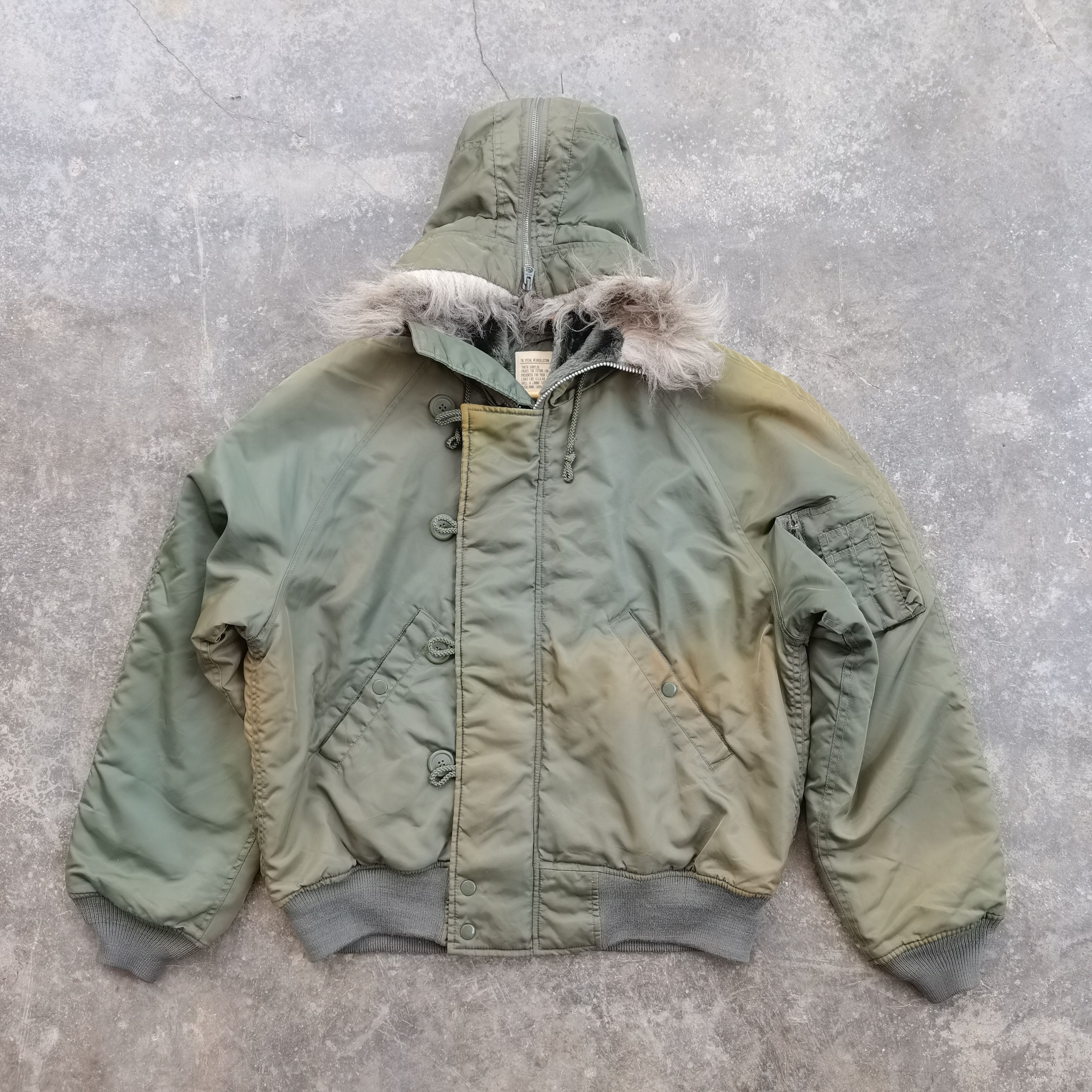 Vintage Steals🔥Vtg Faded The Special Wear Collection N 2B Bomber Size US L / EU 52-54 / 3 - 1 Thumbnail