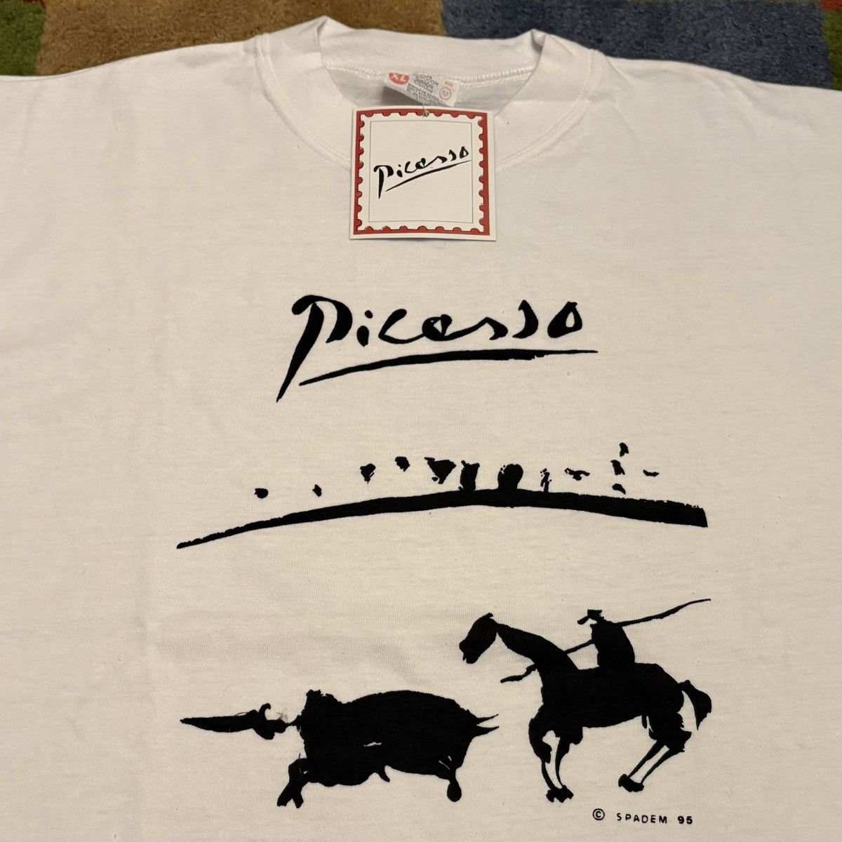 MoMA Super rare vintage 1995 Pablo Picasso Art Tee Size US M / EU 48-50 / 2 - 2 Thumbnail