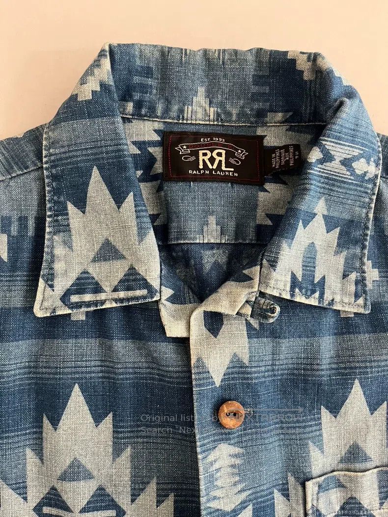 RRL Ralph Lauren RRL Ralph Lauren Old style blue dyed short sleeved shirt Size US S / EU 44-46 / 1 - 3 Thumbnail
