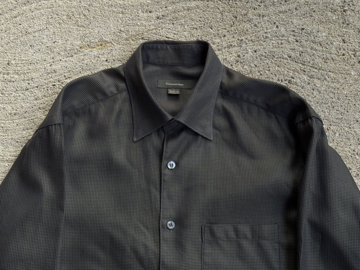 Ermenegildo Zegna Mainline Longsleeve Button-Down Dress Shirt Size US L / EU 52-54 / 3 - 3 Thumbnail